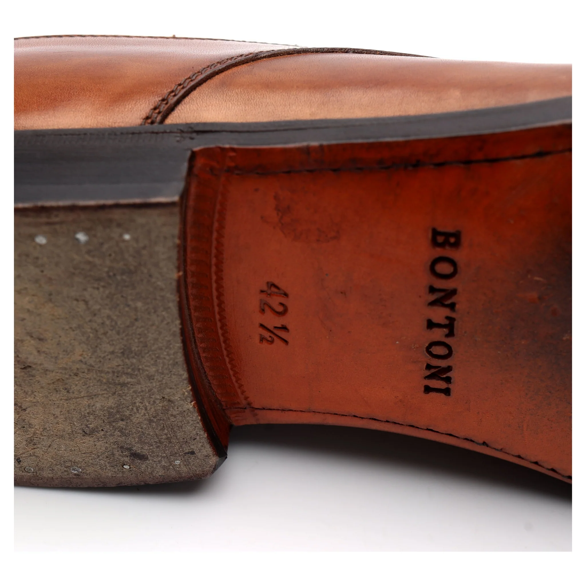 'Magnifico' Tan Brown Leather Split Toe Derby UK 8.5 EU 42.5 - Image 8