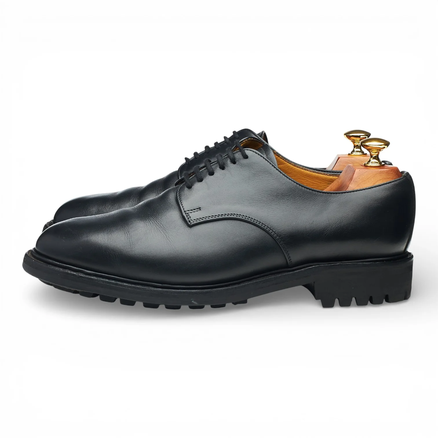 'Maine 2' Black Leather Derby UK 9 FX - Image 3