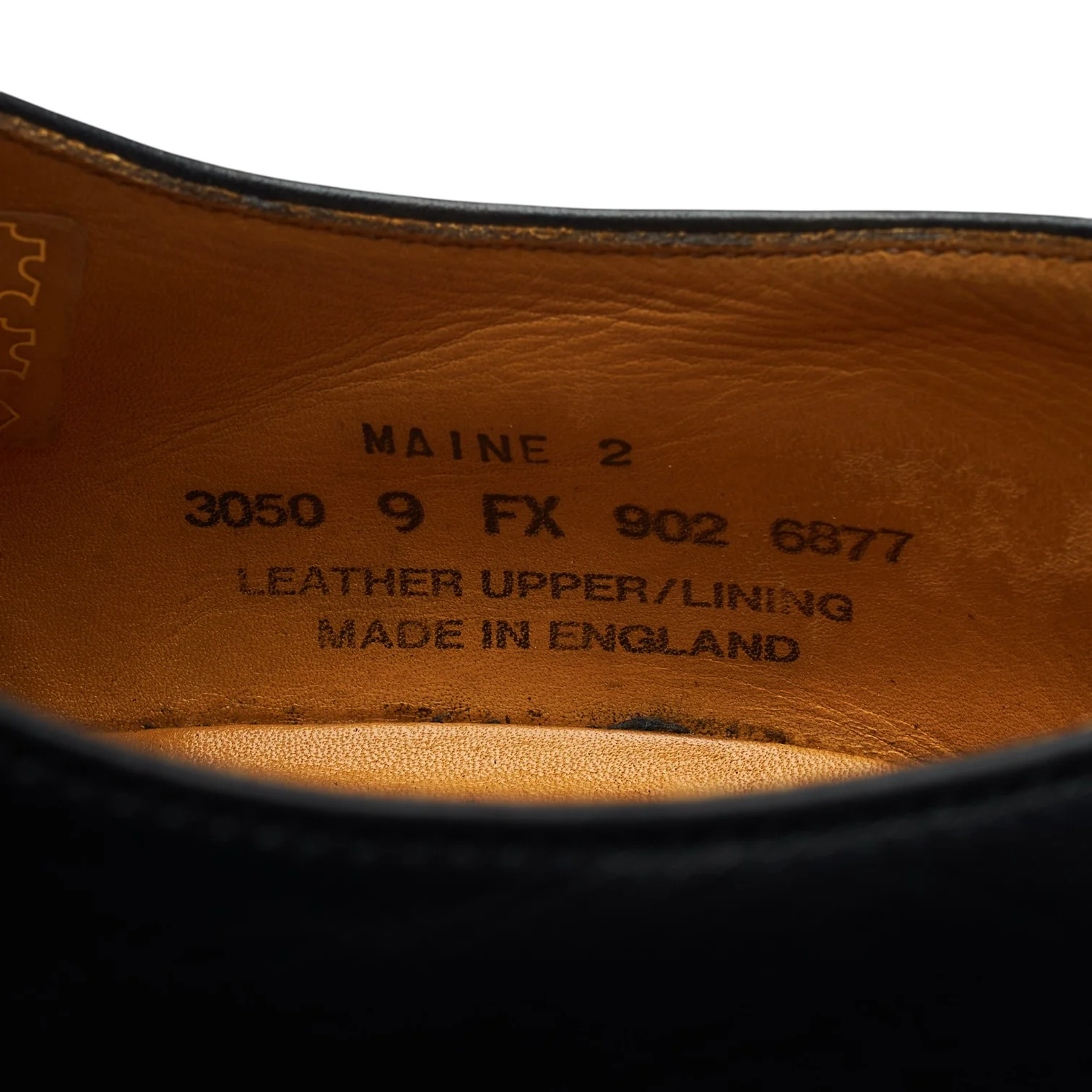 'Maine 2' Black Leather Derby UK 9 FX - Image 7