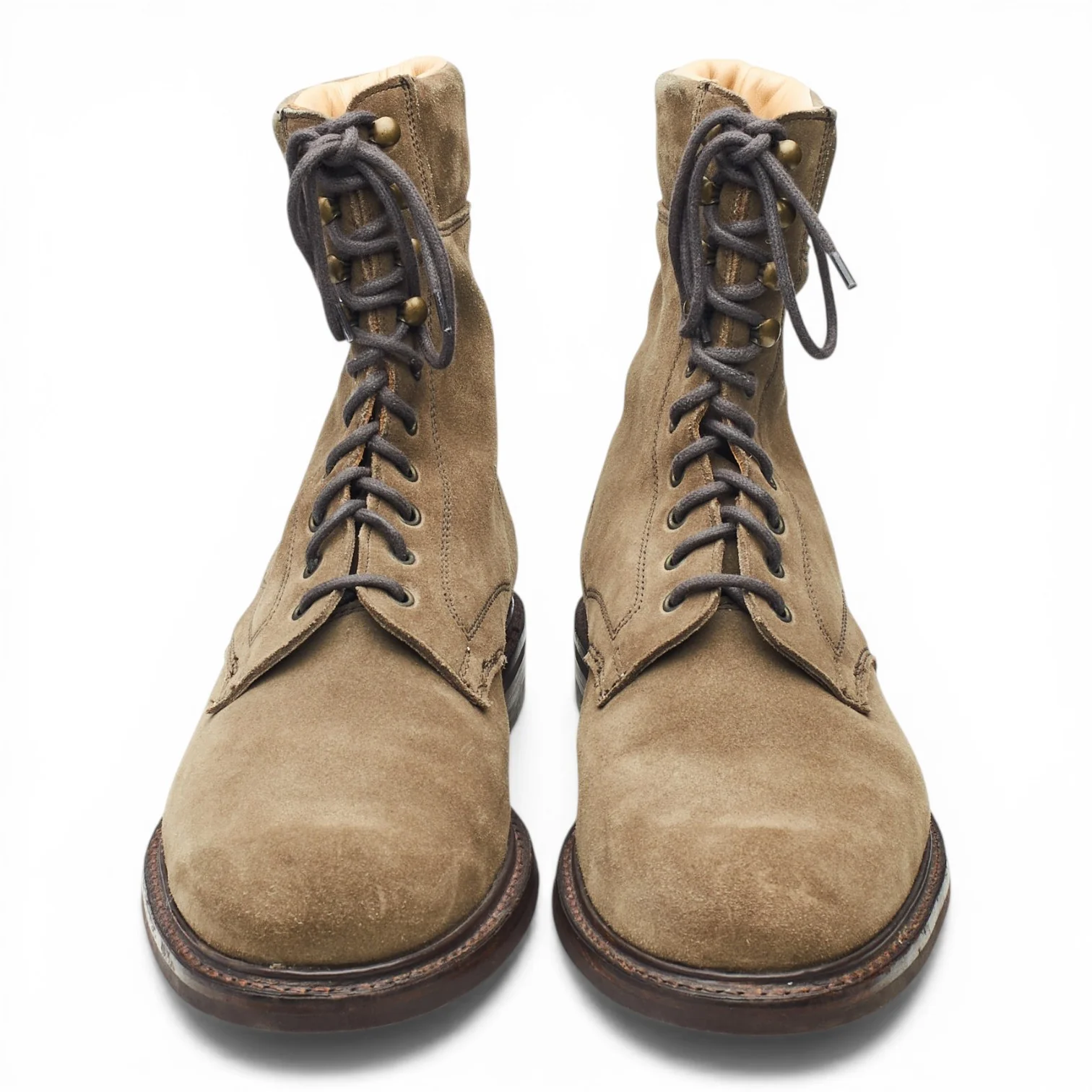 'Mallory' Light Brown Suede Country Boots UK 10 F - Image 2