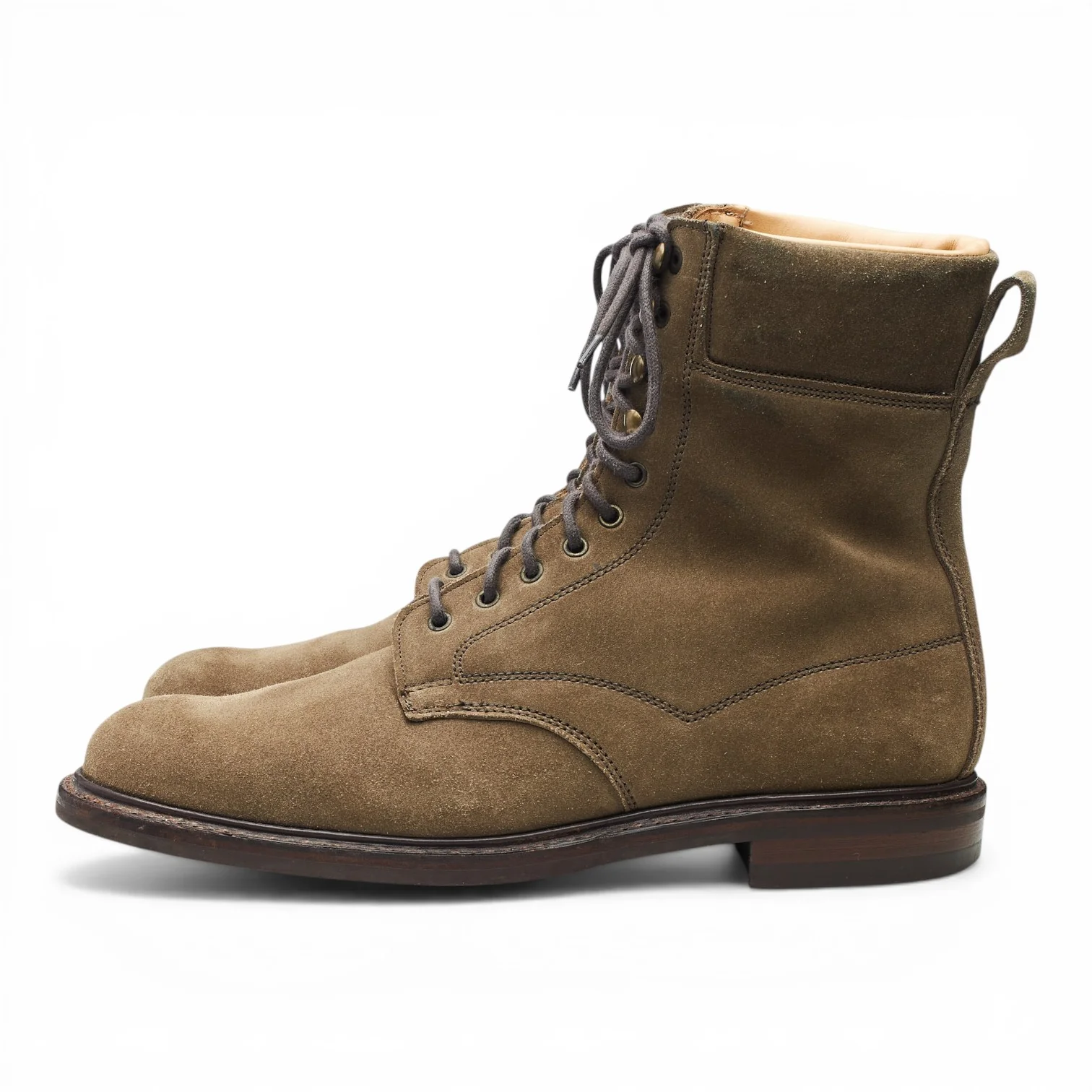 'Mallory' Light Brown Suede Country Boots UK 10 F - Image 3