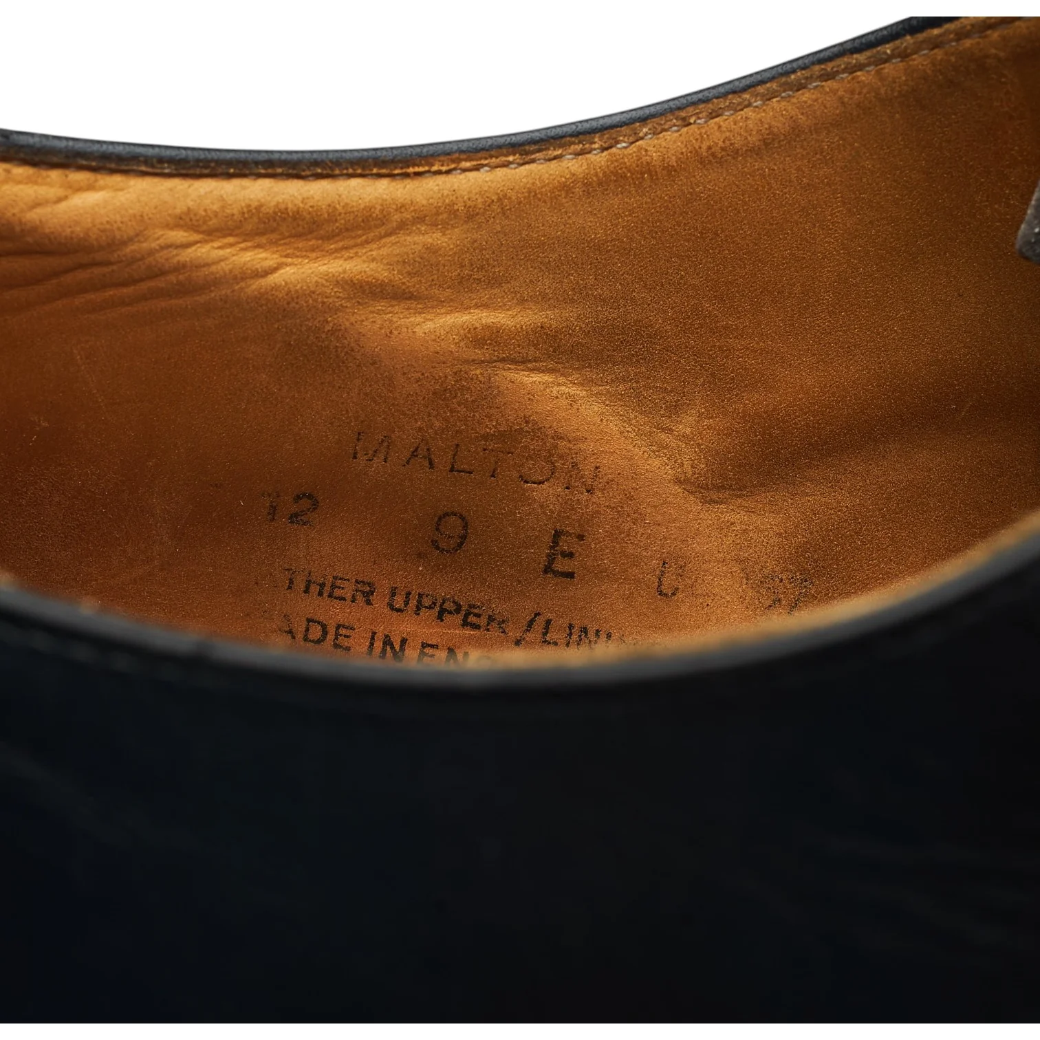 'Malton' Black Leather Oxford Brogues UK 9 E - Image 7