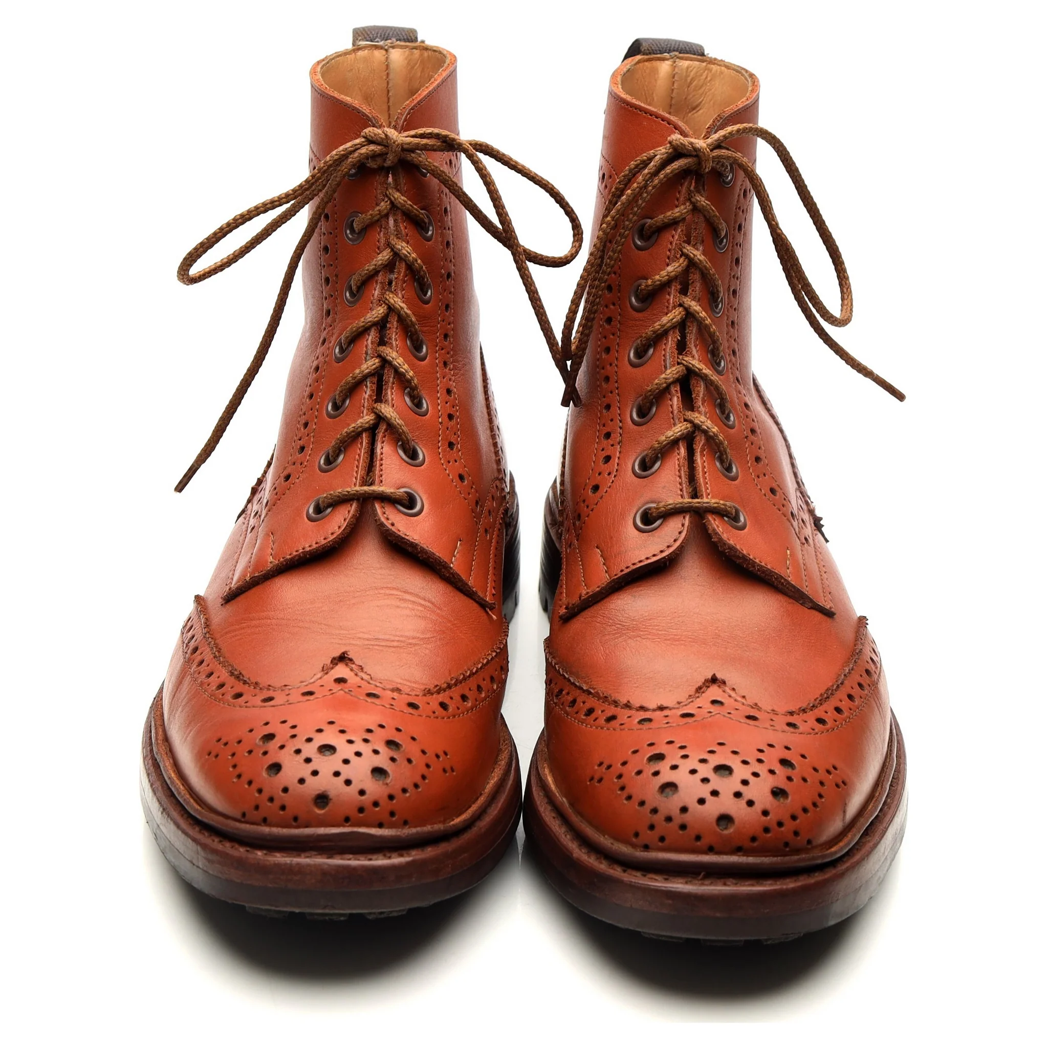 'Malton' Tan Brown Leather Boots UK 9 - Image 9