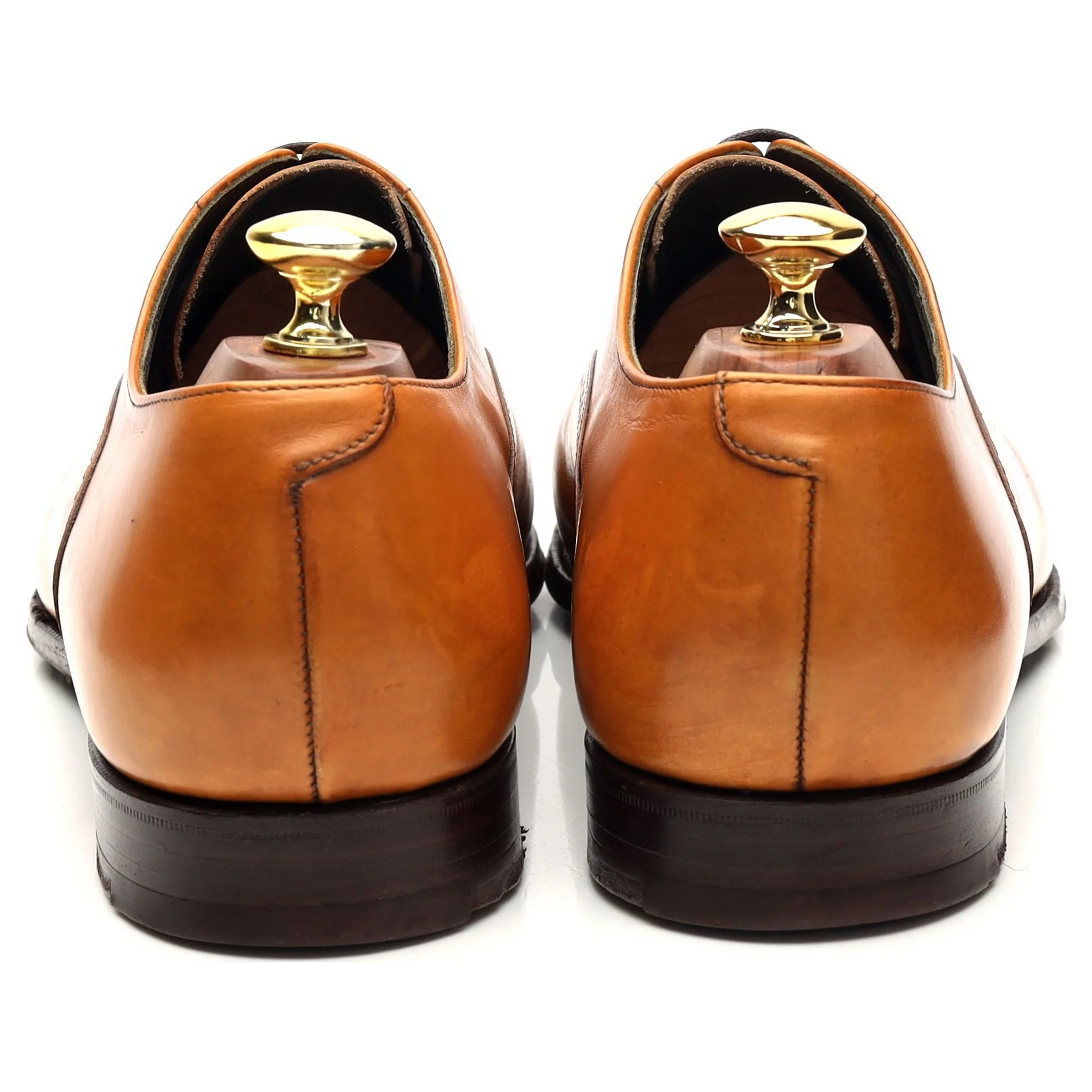 'Malton' Tan Brown Leather Oxford UK 8.5 E - Image 4