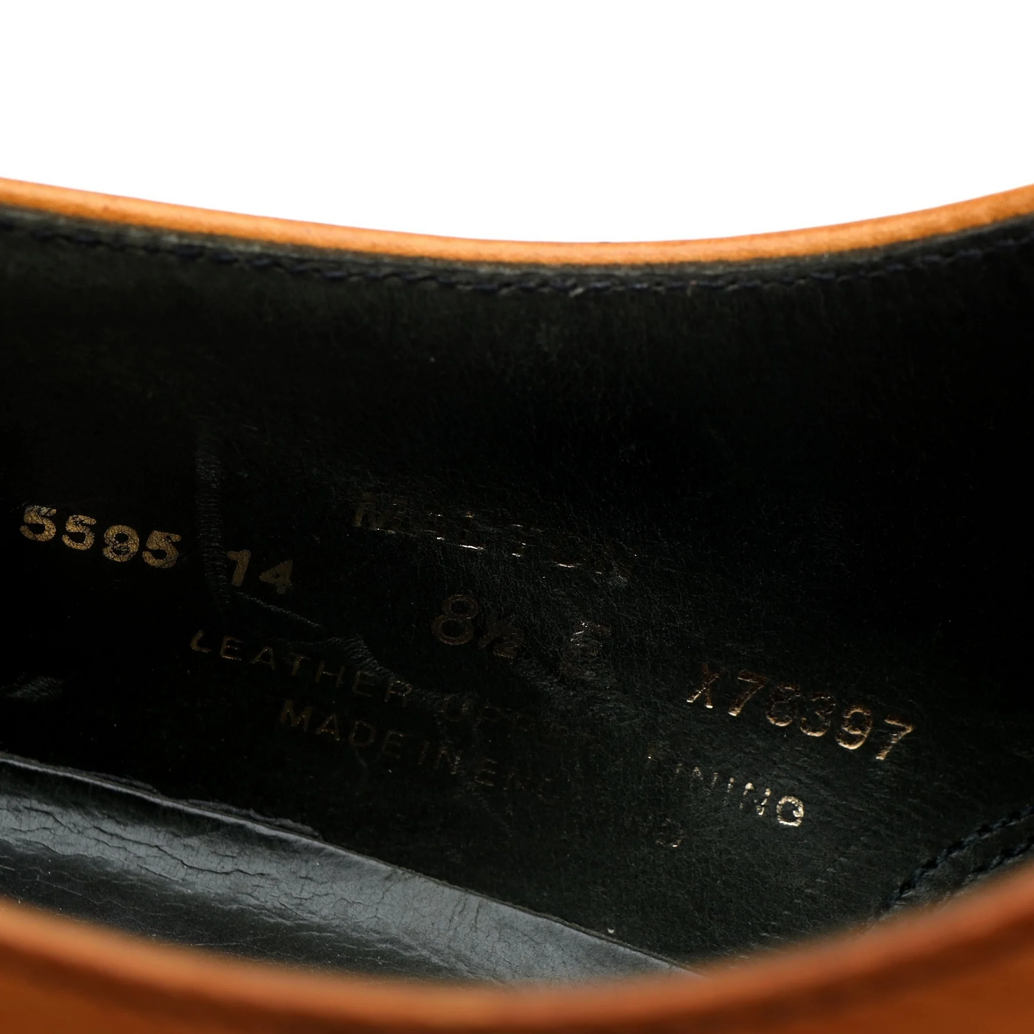 'Malton' Tan Brown Leather Oxford UK 8.5 E - Image 7