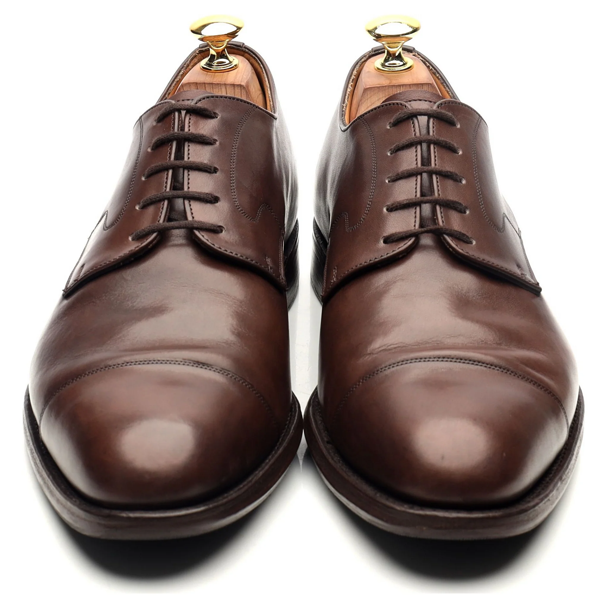 'Manton' Brown Leather Derby UK 8 F - Image 9