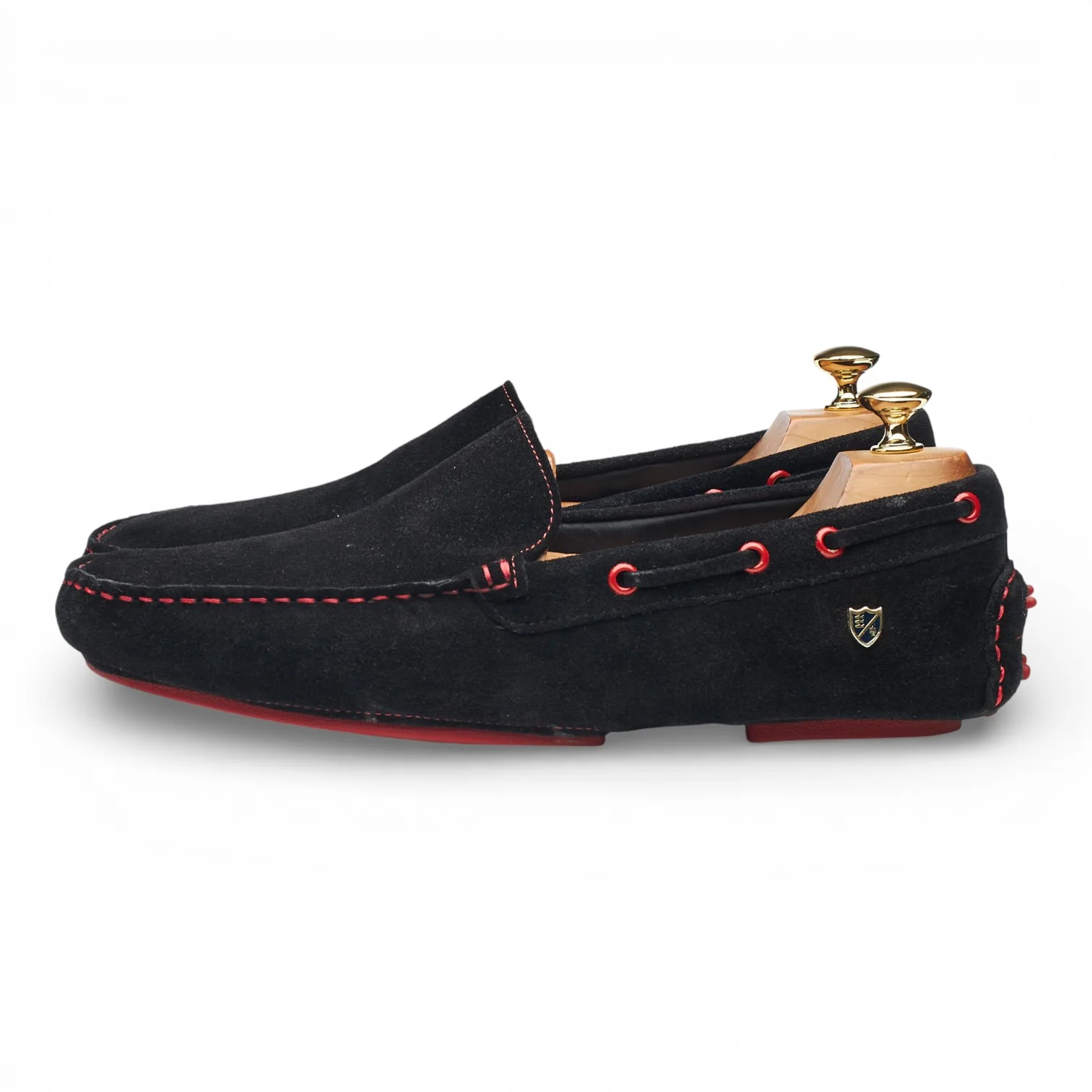 'Maranello II' Black Suede Driving Loafers UK 10 EU 44 - Image 3