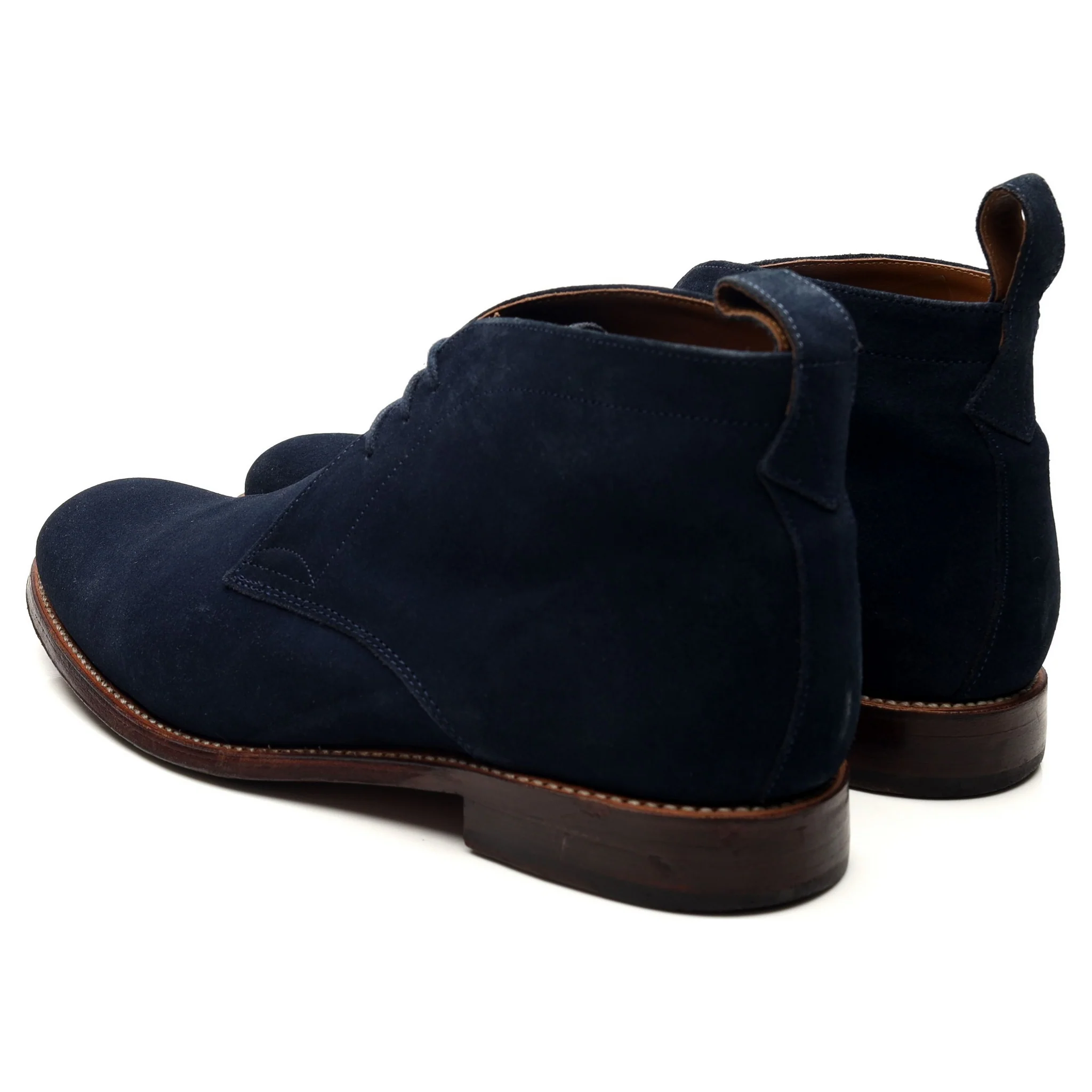 'Marcus' Navy Blue Suede Chukka Boots UK 9 F - Image 3