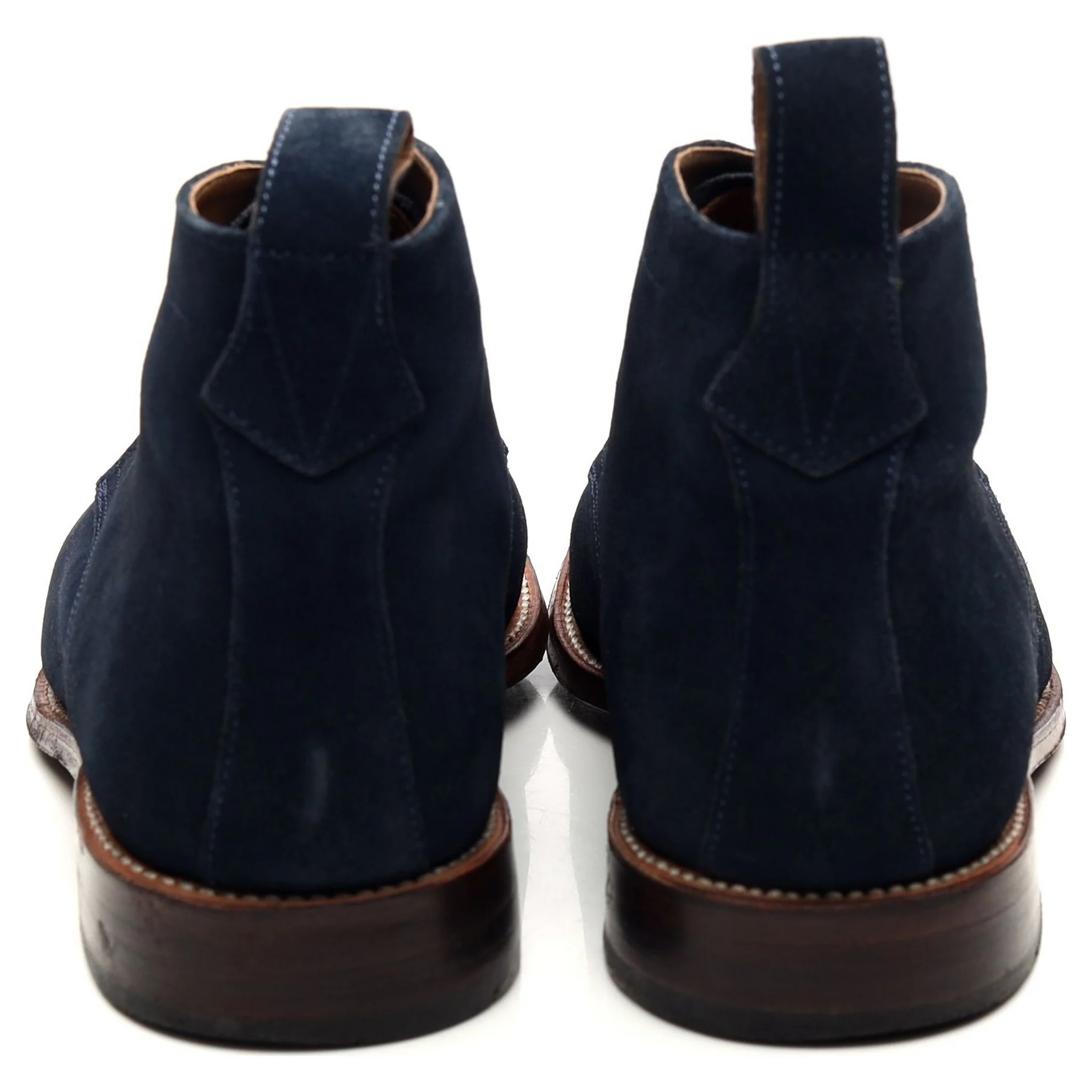 'Marcus' Navy Blue Suede Chukka Boots UK 9 F - Image 4