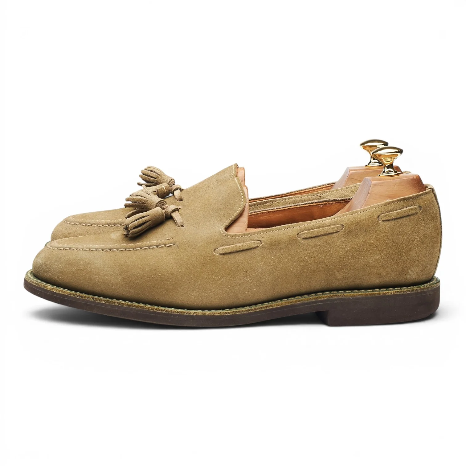Mark McNairy Sand Suede Tassel Loafers UK 9 - Image 3