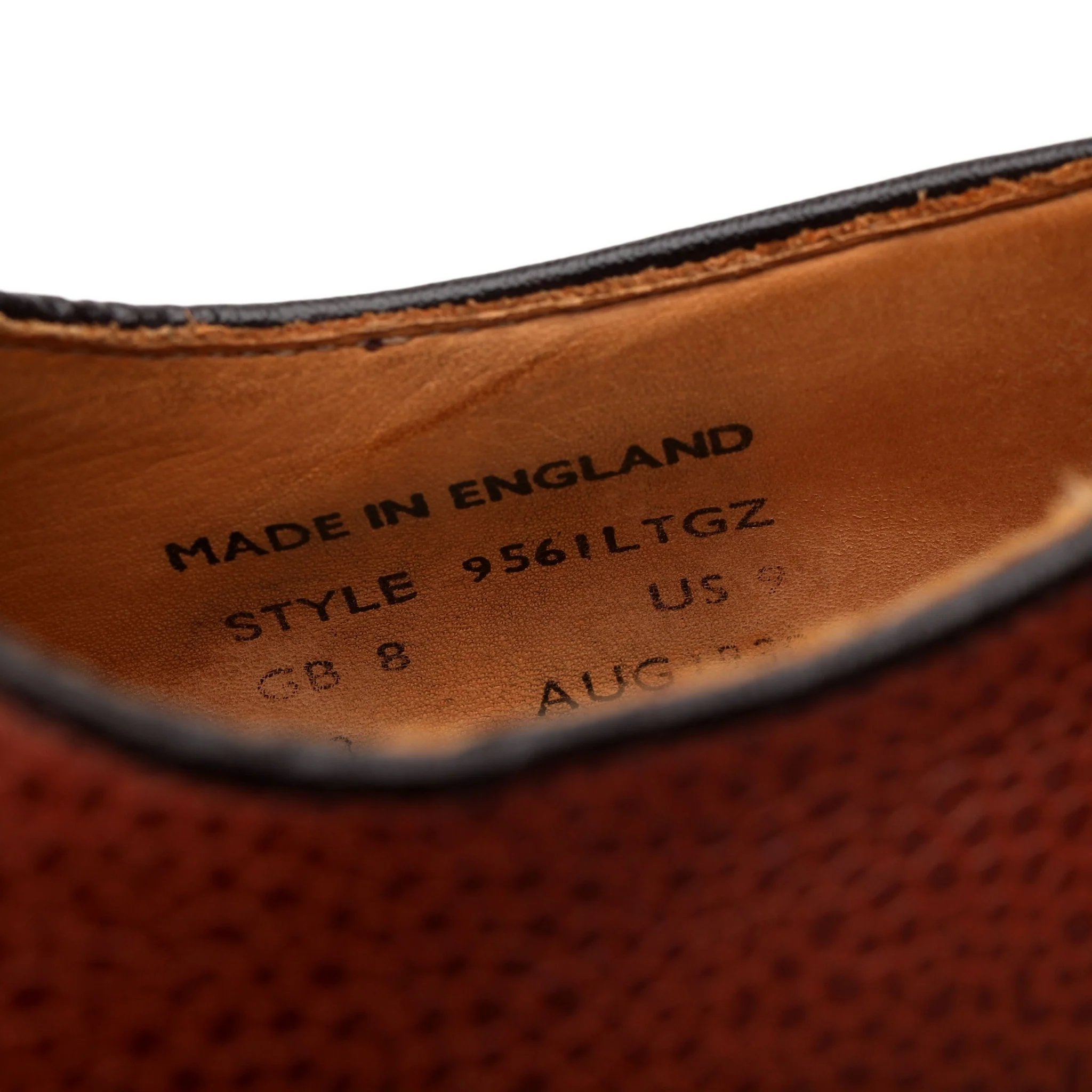 Mark McNairy Tan Brown Grain Leather Derby UK 8 - Image 7