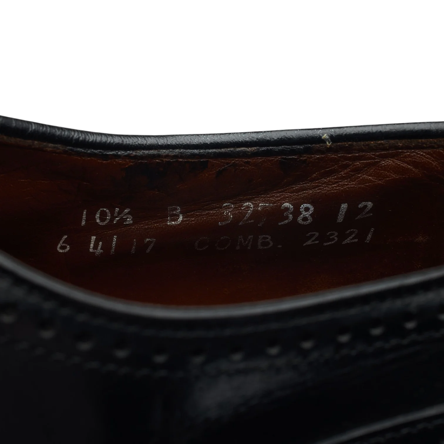 'Marlow' Black Leather Oxford Brogues UK 9.5 US 10.5 B - Image 7