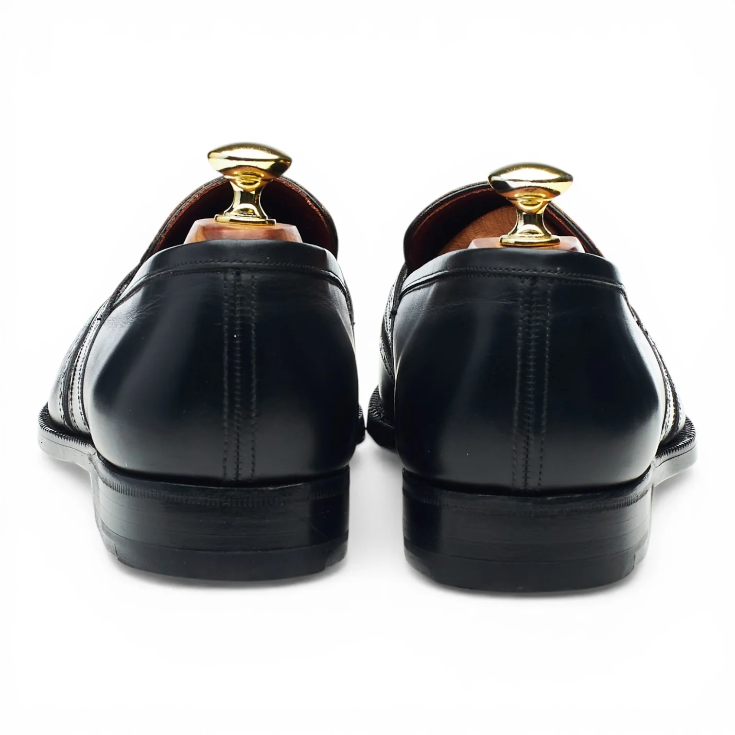 Masterclass Black Leather Brogue Loafers UK 7.5 G - Image 4