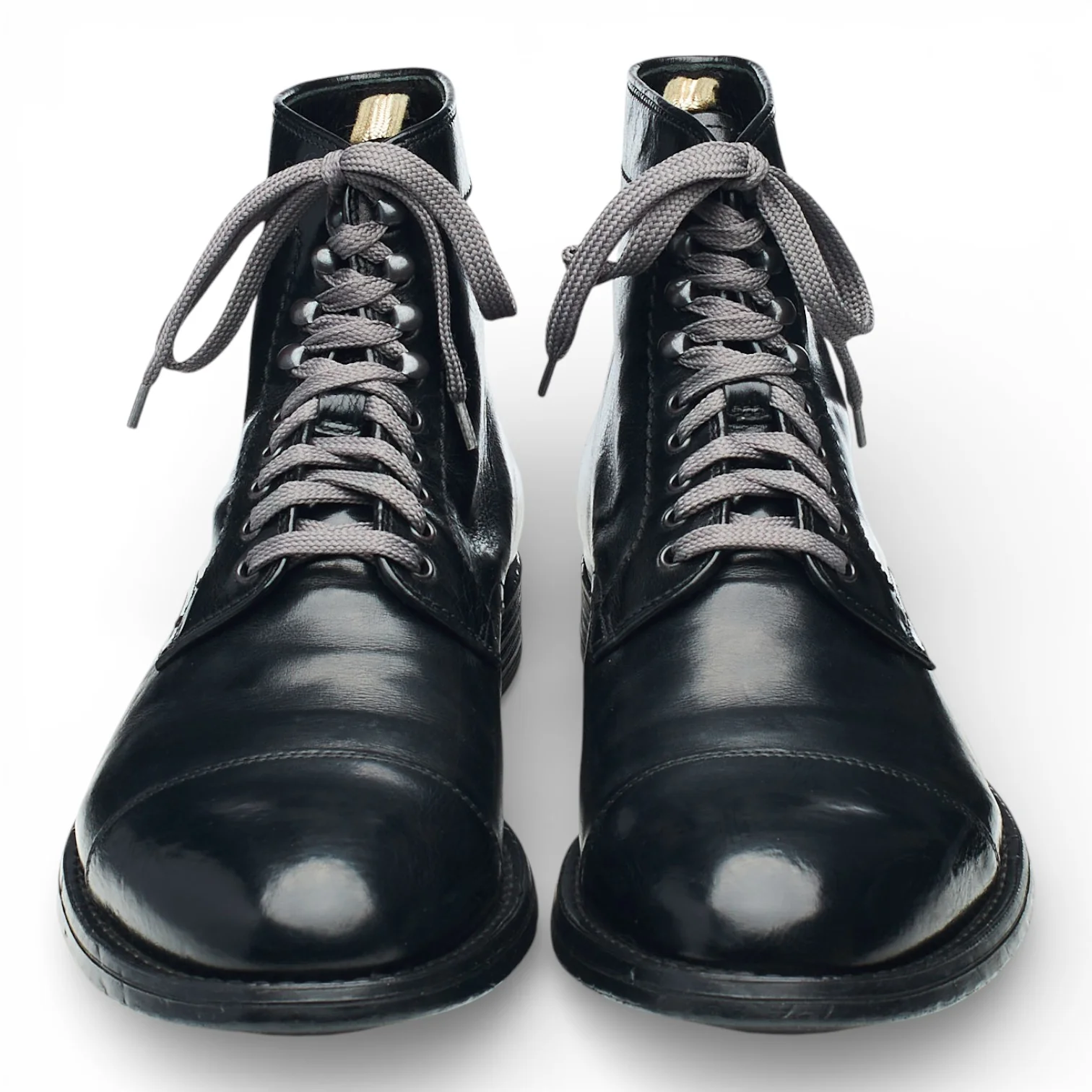 'Mavic 008' Black Leather Boots UK 9.5 EU 43.5 - Image 2
