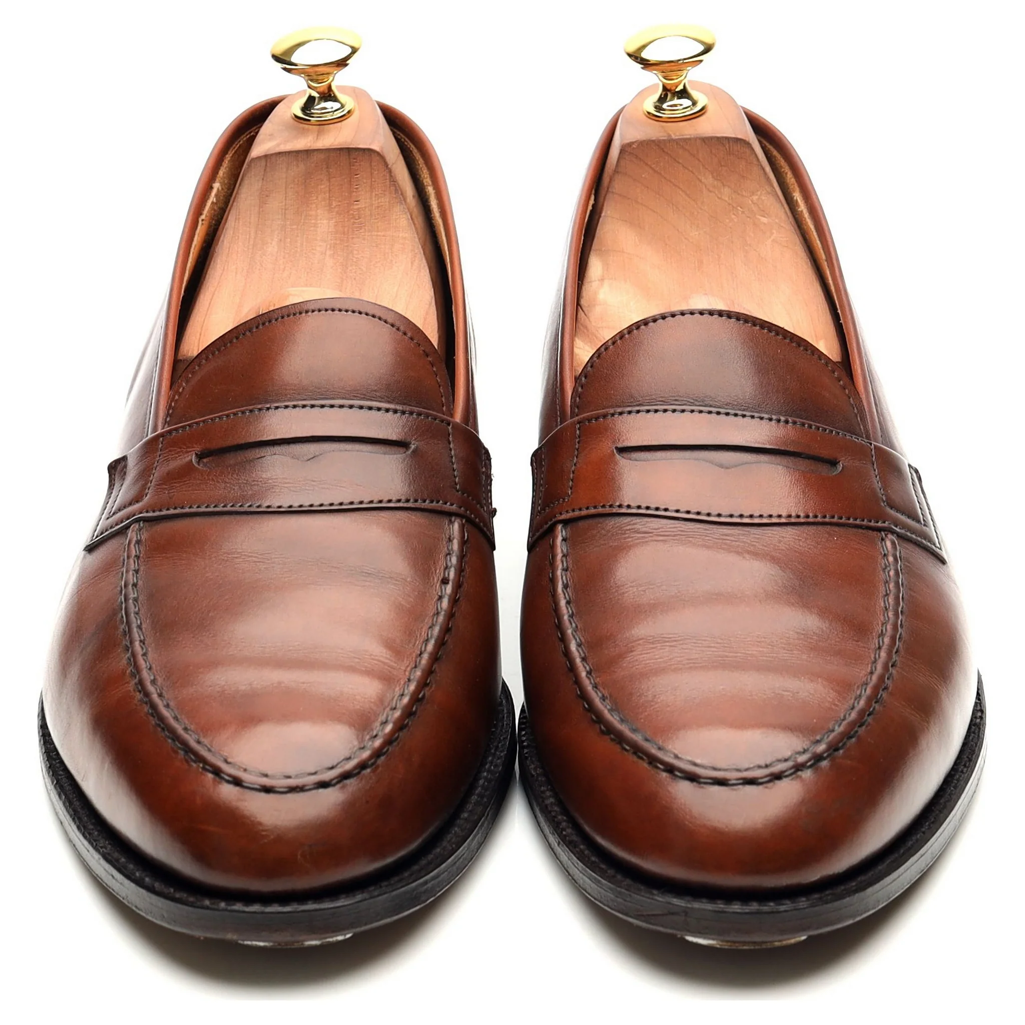 'Mayfair' Brown Leather Loafers UK 10 F - Image 9