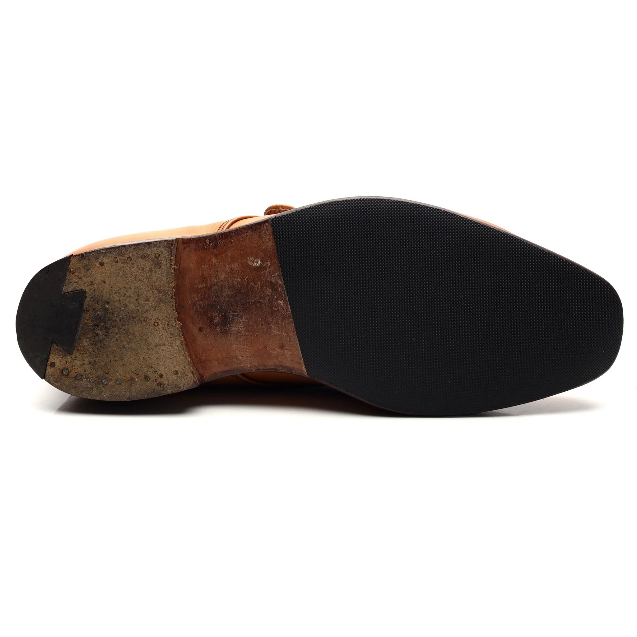 'Mayfair' Tan Brown Leather Monk Strap UK 6 - Image 11