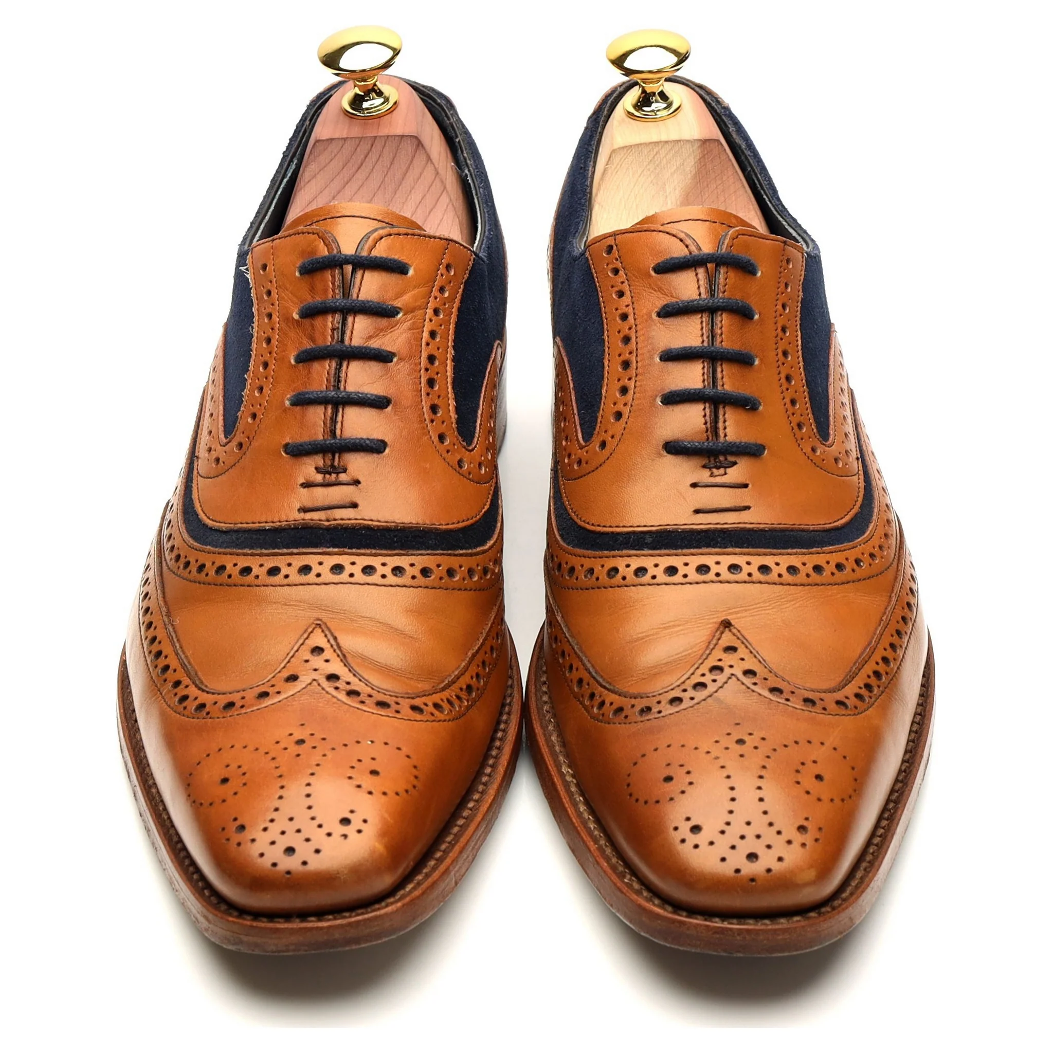 'McClean' Tan Brown Leather Oxford Brogues UK 7.5 F - Image 2