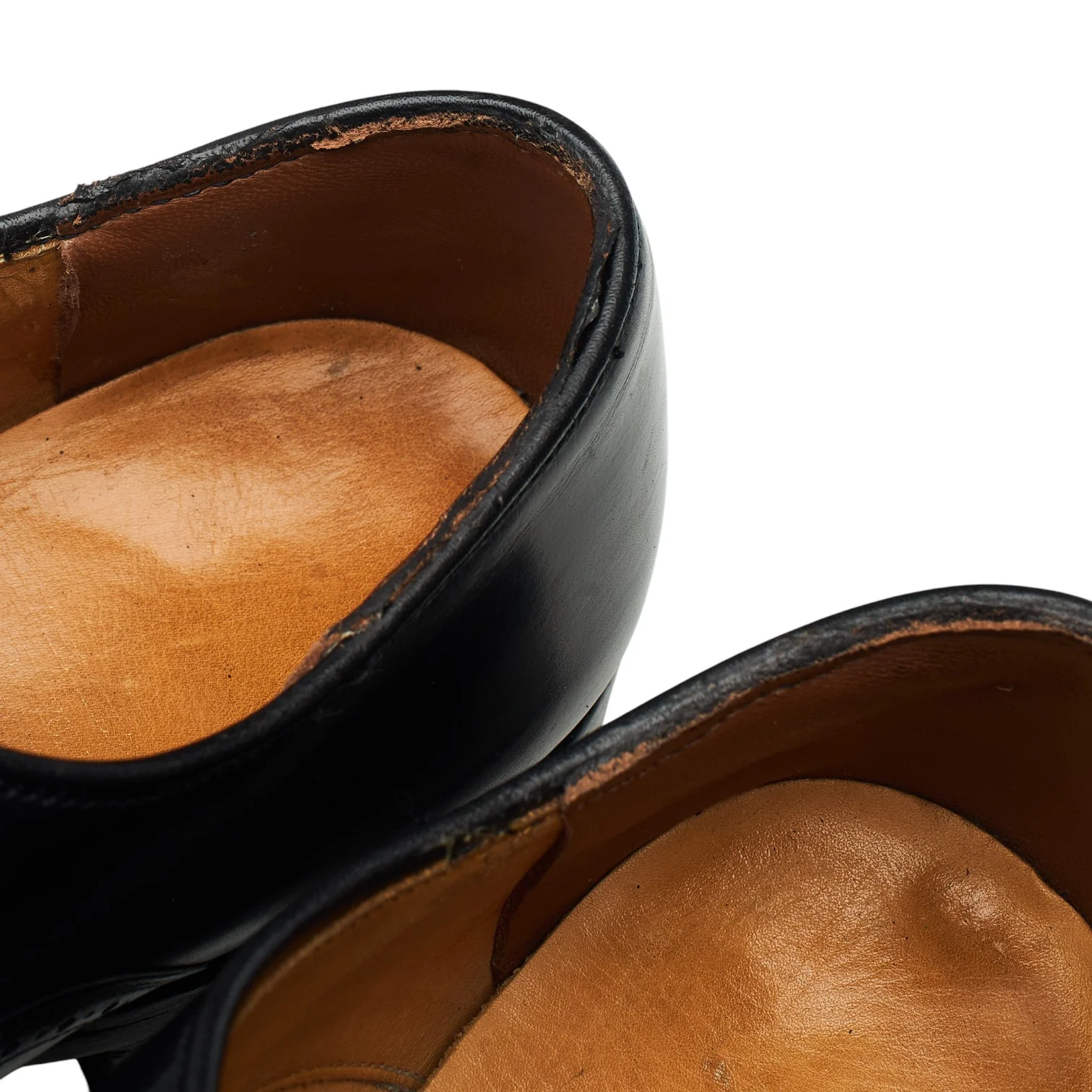 'Measham' Black Leather Oxford Brogues UK 8 F - Image 6