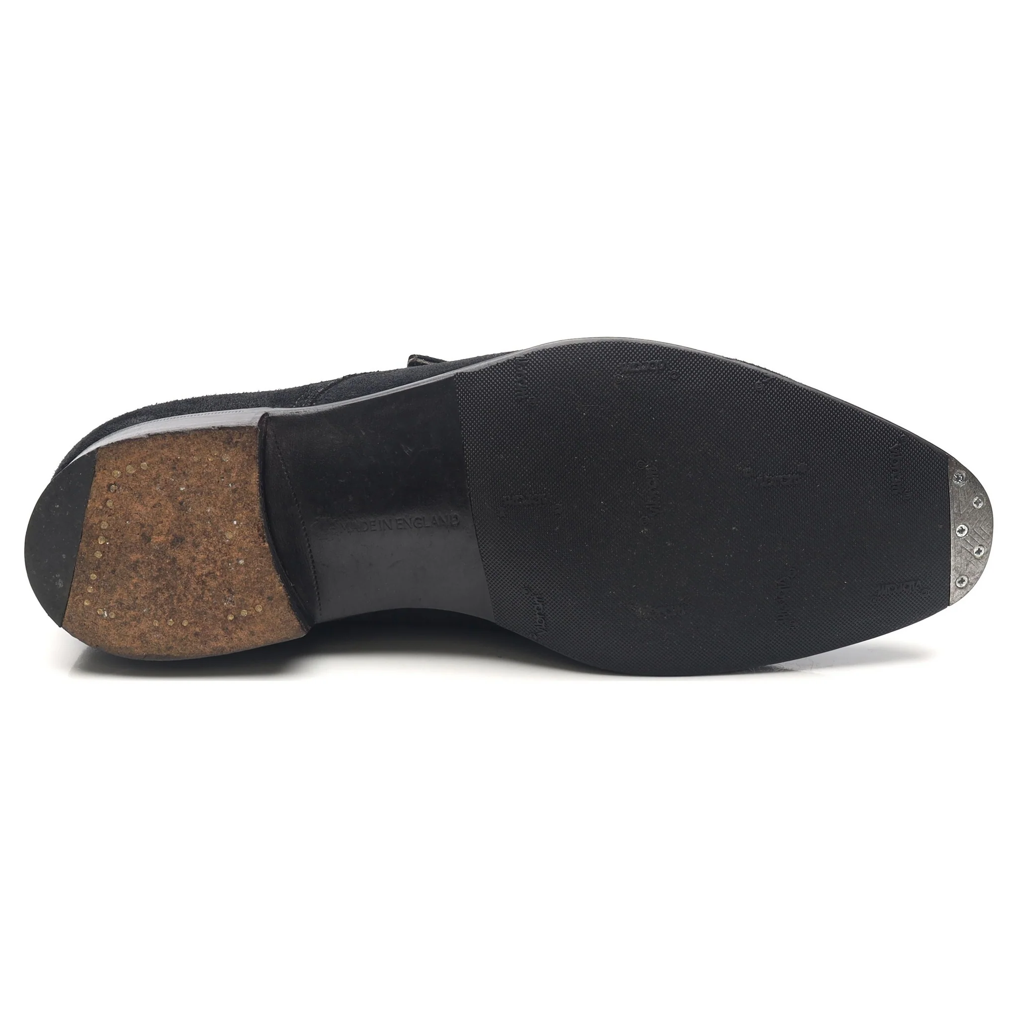 'Mercer' Navy Blue Suede Monk Strap UK 8 E - Image 11