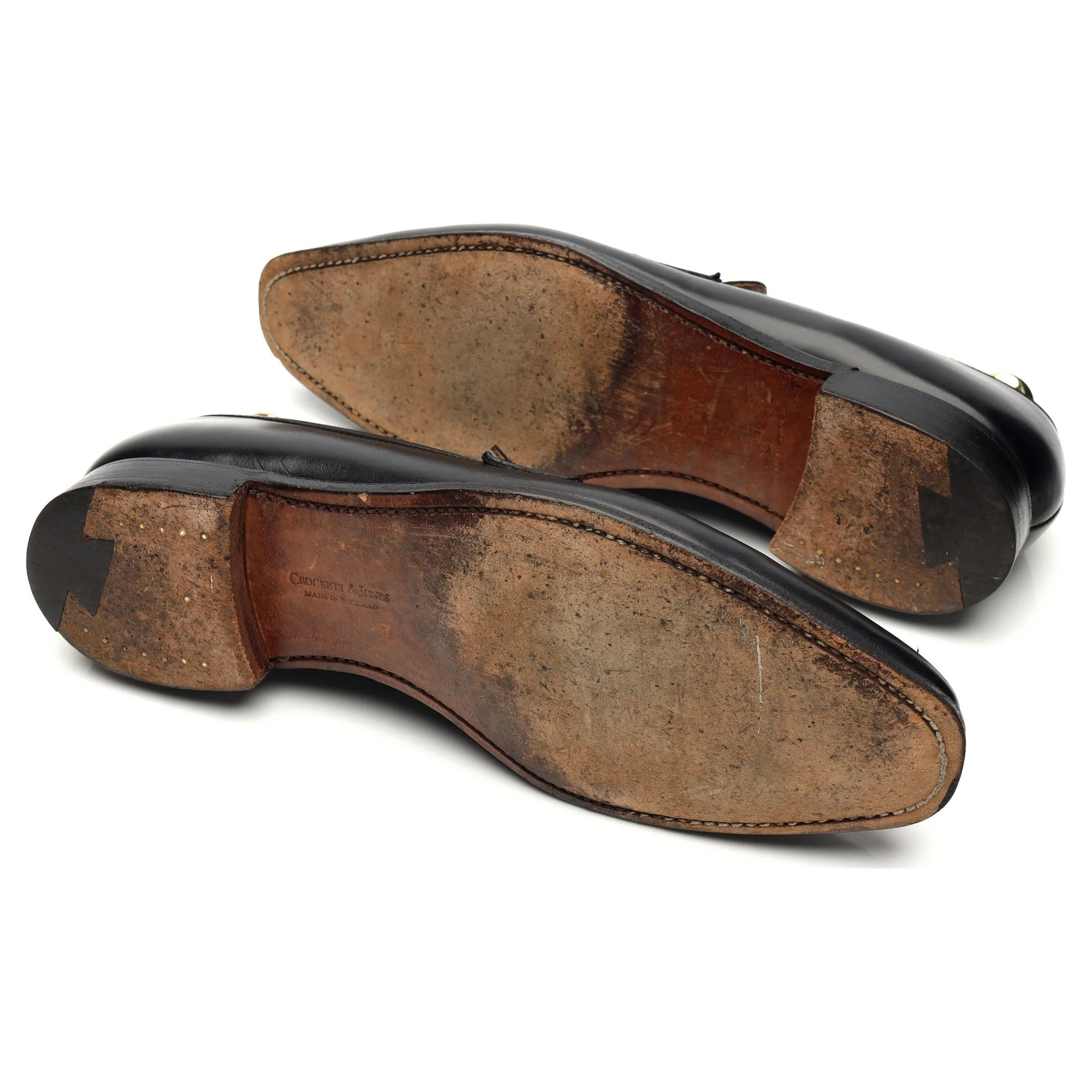 'Merton' Black Leather Loafers UK 6.5 E - Image 5