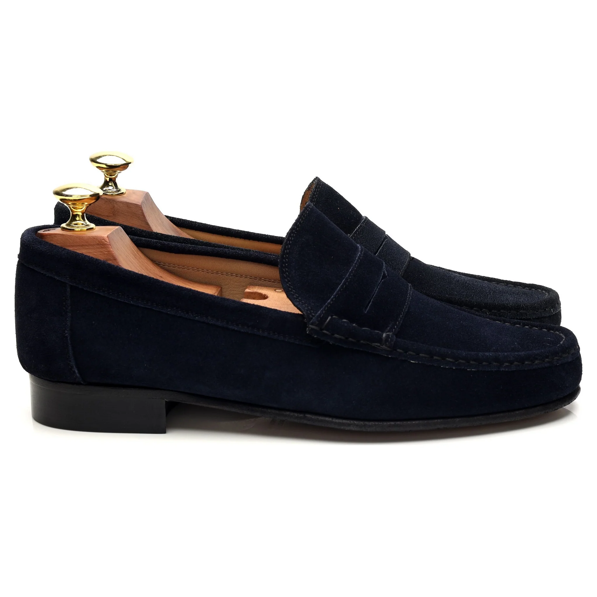 'Milan' Navy Blue Suede Loafers UK 7.5 EU 41.5