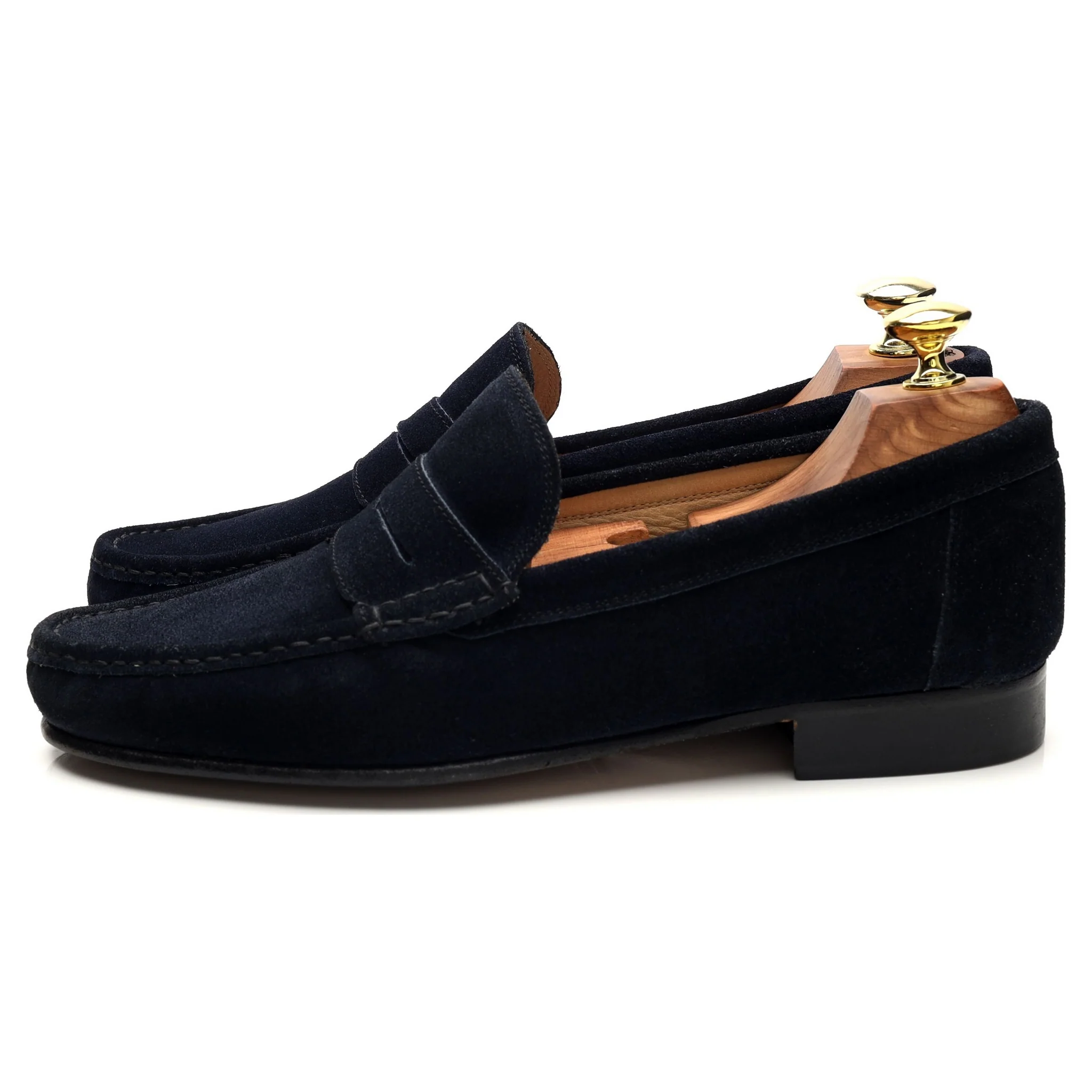 'Milan' Navy Blue Suede Loafers UK 7.5 EU 41.5 - Image 3