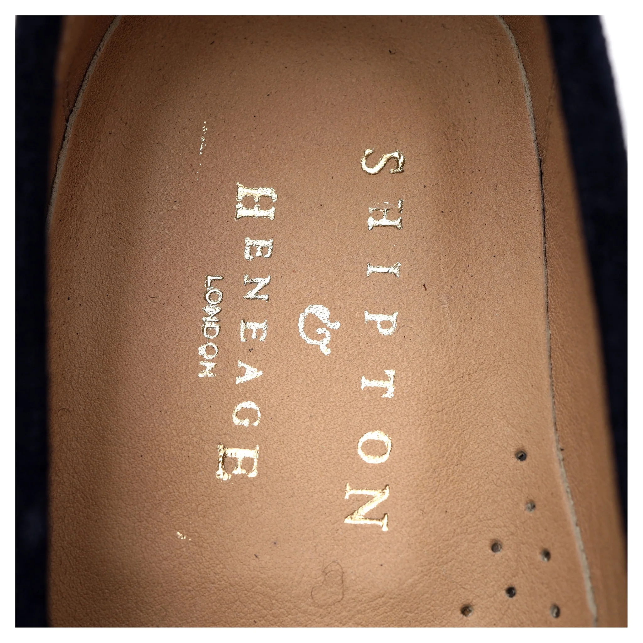 'Milan' Navy Blue Suede Loafers UK 7.5 EU 41.5 - Image 6
