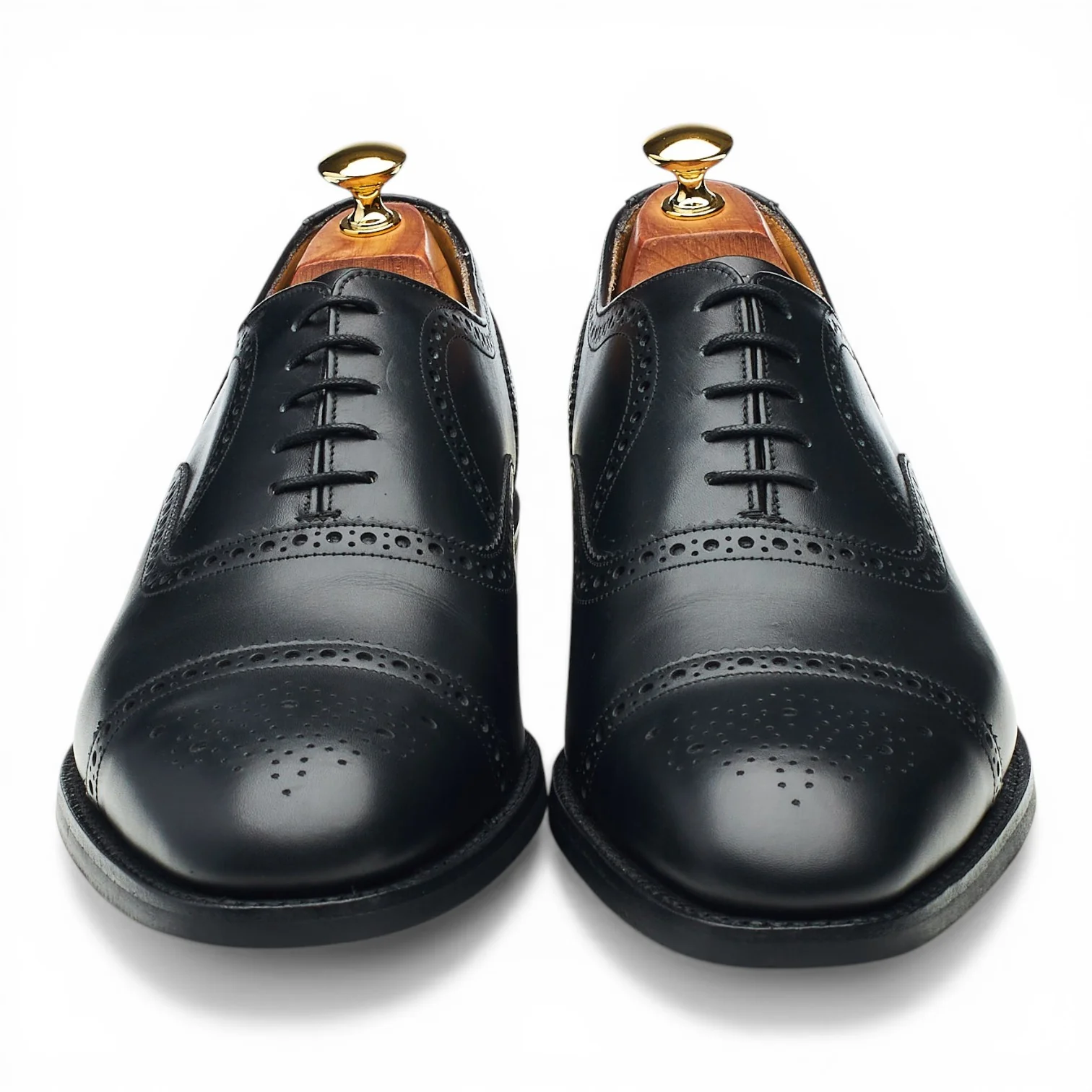 'Mirfield' Black Leather Oxford Brogues UK 9.5 G - Image 2