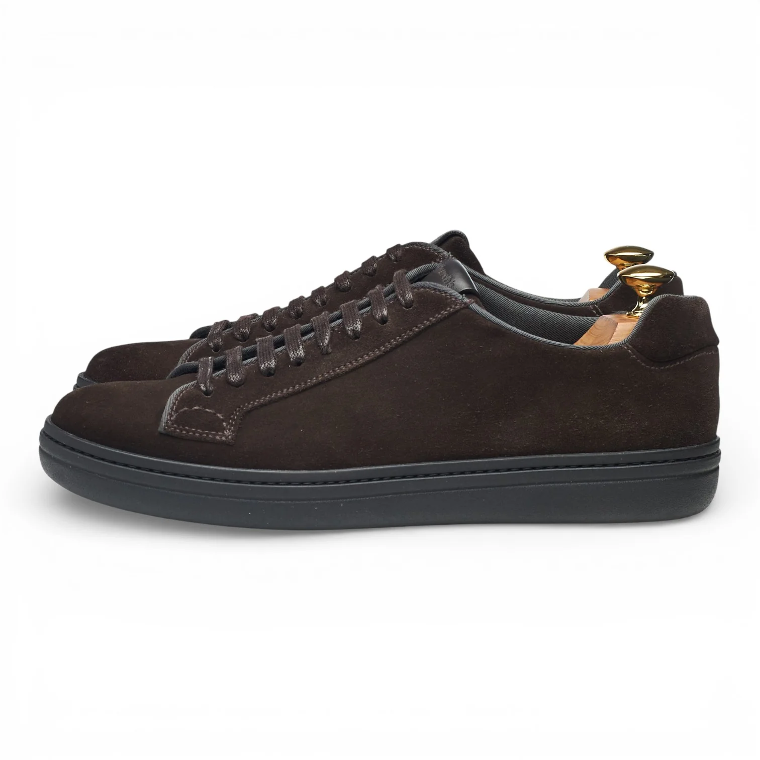 'Mirfield' Dark Brown Suede Sneakers UK 6.5 - Image 3