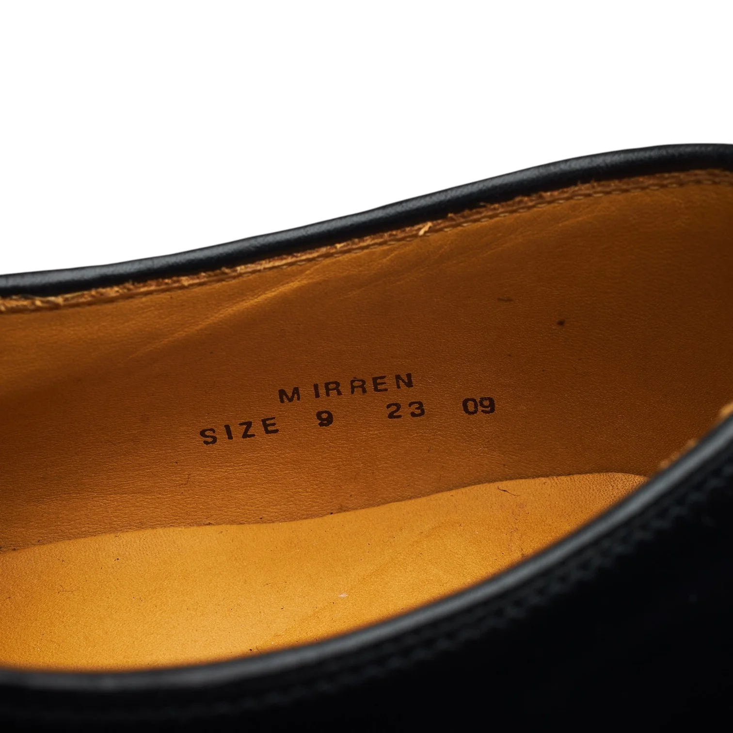 'Mirren' Black Leather Derby UK 9 - Image 7