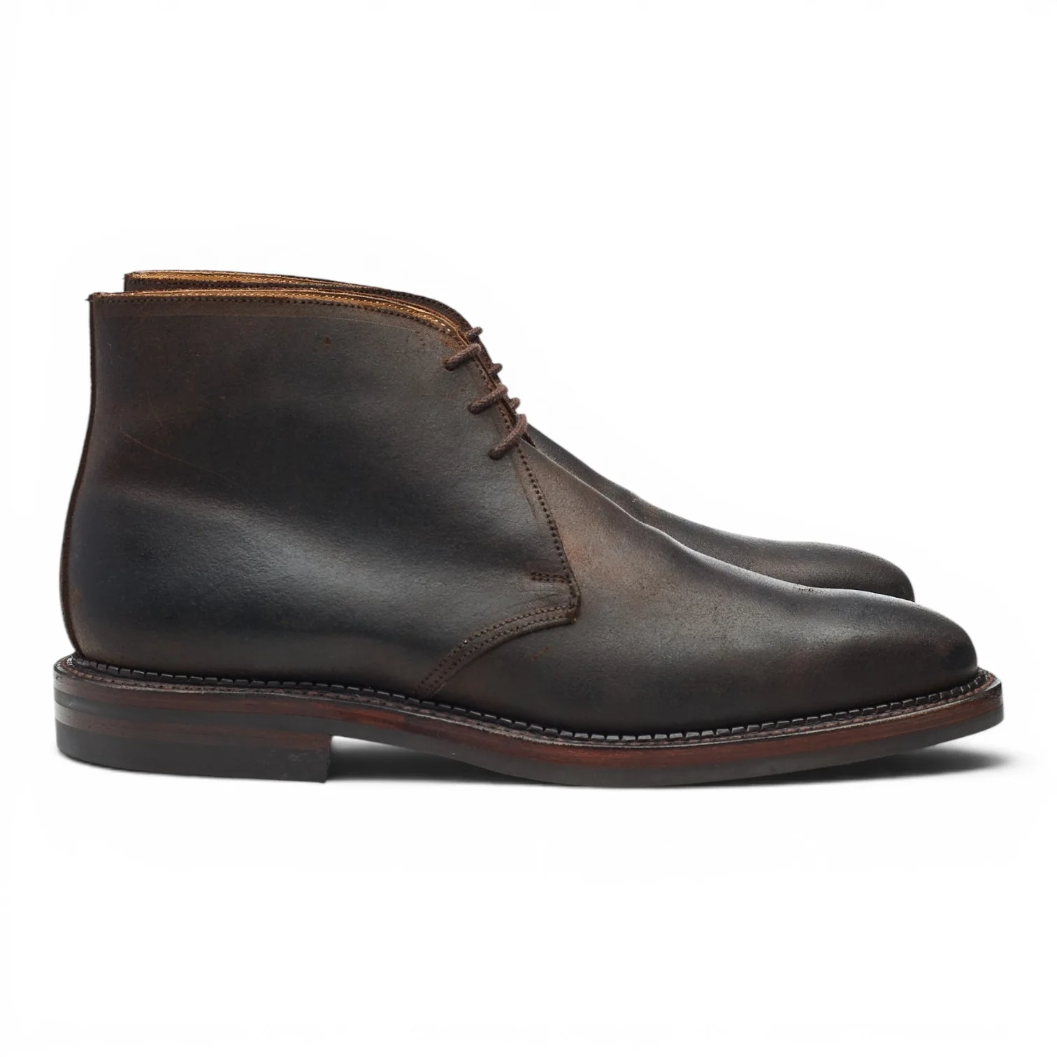 'Molton' Dark Brown Rough-Out Suede Chukka Boots UK 8 E