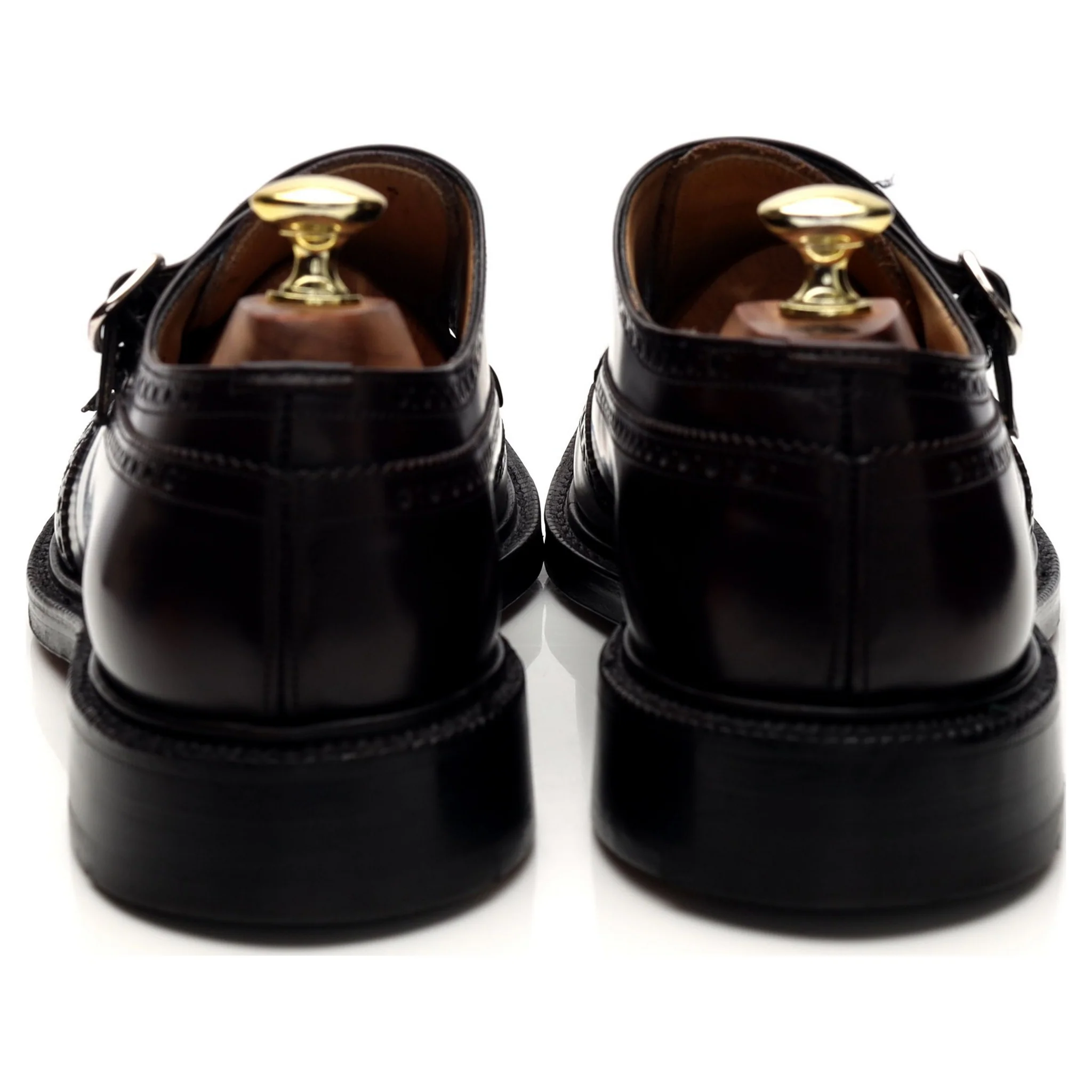 'Monkton' Burgundy Leather Double Monk Strap UK 7.5 F - Image 4