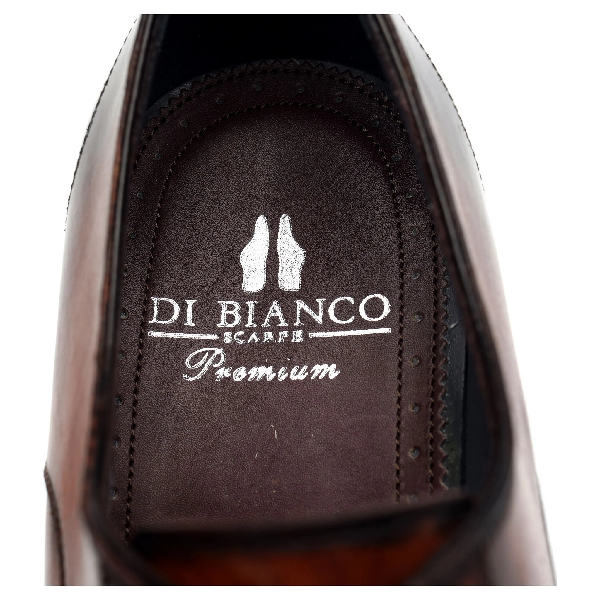 'Monza' Tan Brown Cap Toe Leather Derby UK 10 US 11 - Image 6