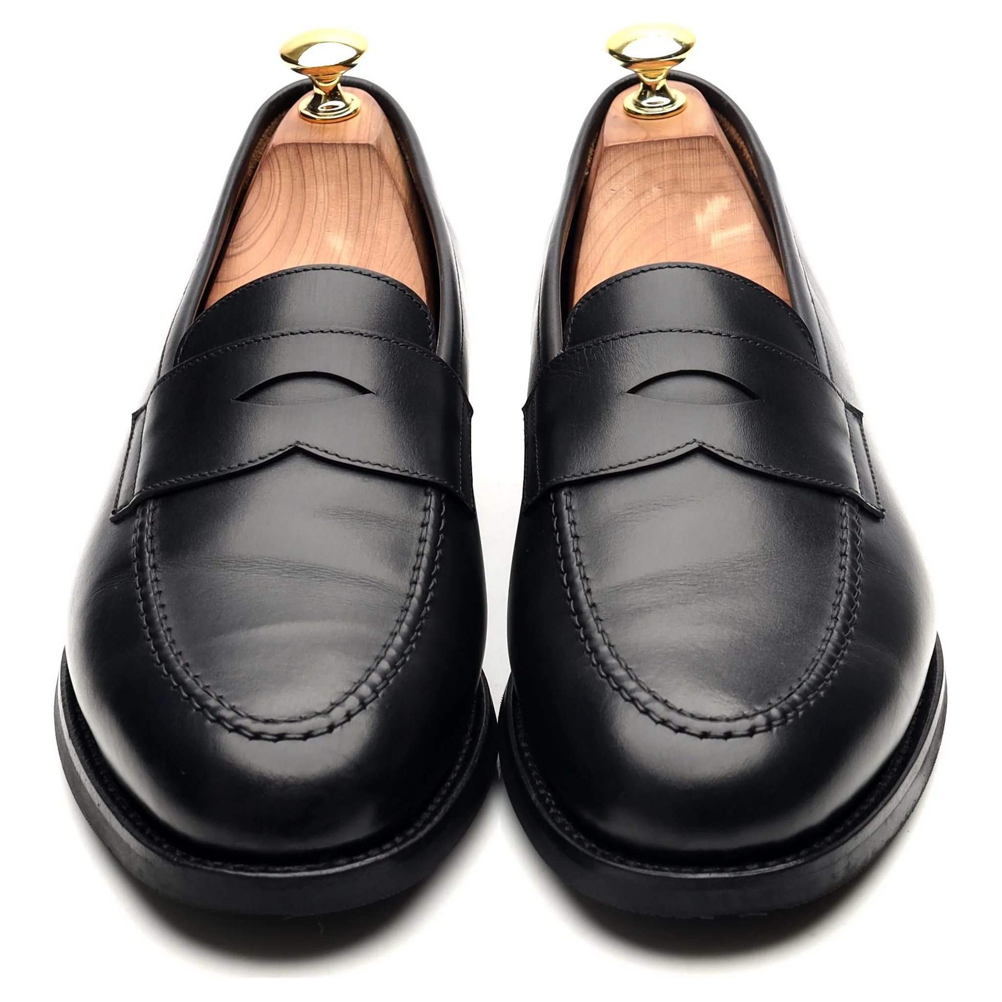 Black Leather Loafers UK 7.5 - Image 9