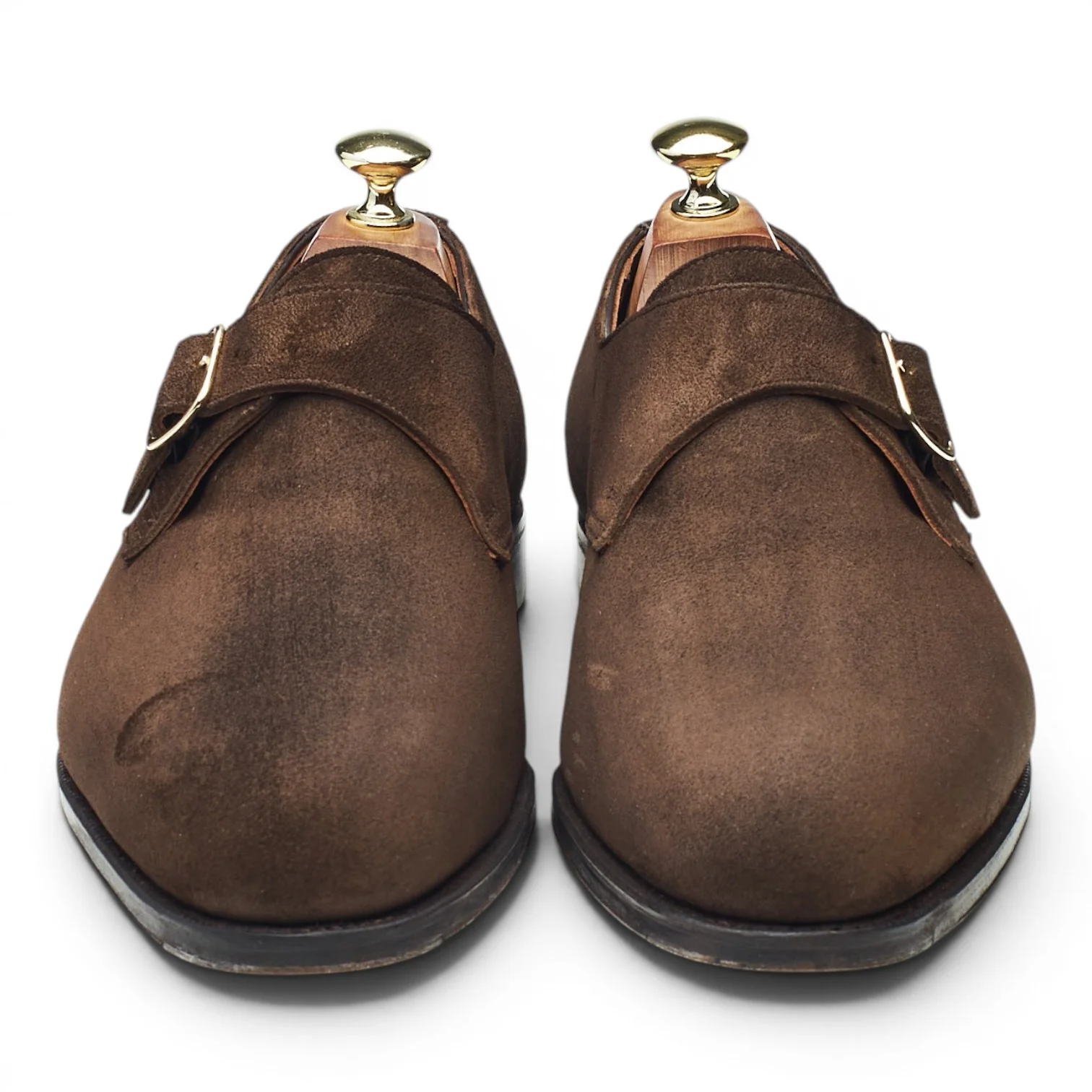 'Mortimer 2' Dark Brown Suede Monk Strap UK 7.5 E - Image 2