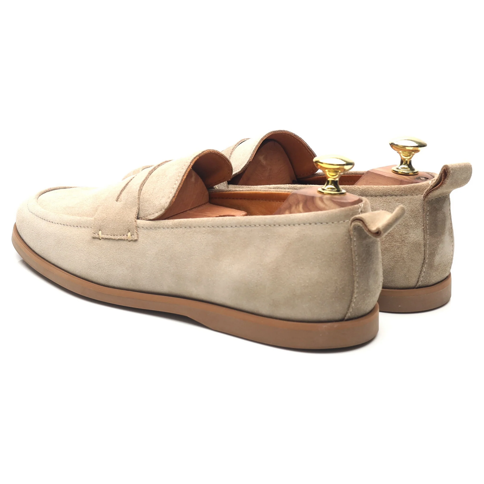 Beige Suede Loafers UK 7.5 - Image 3