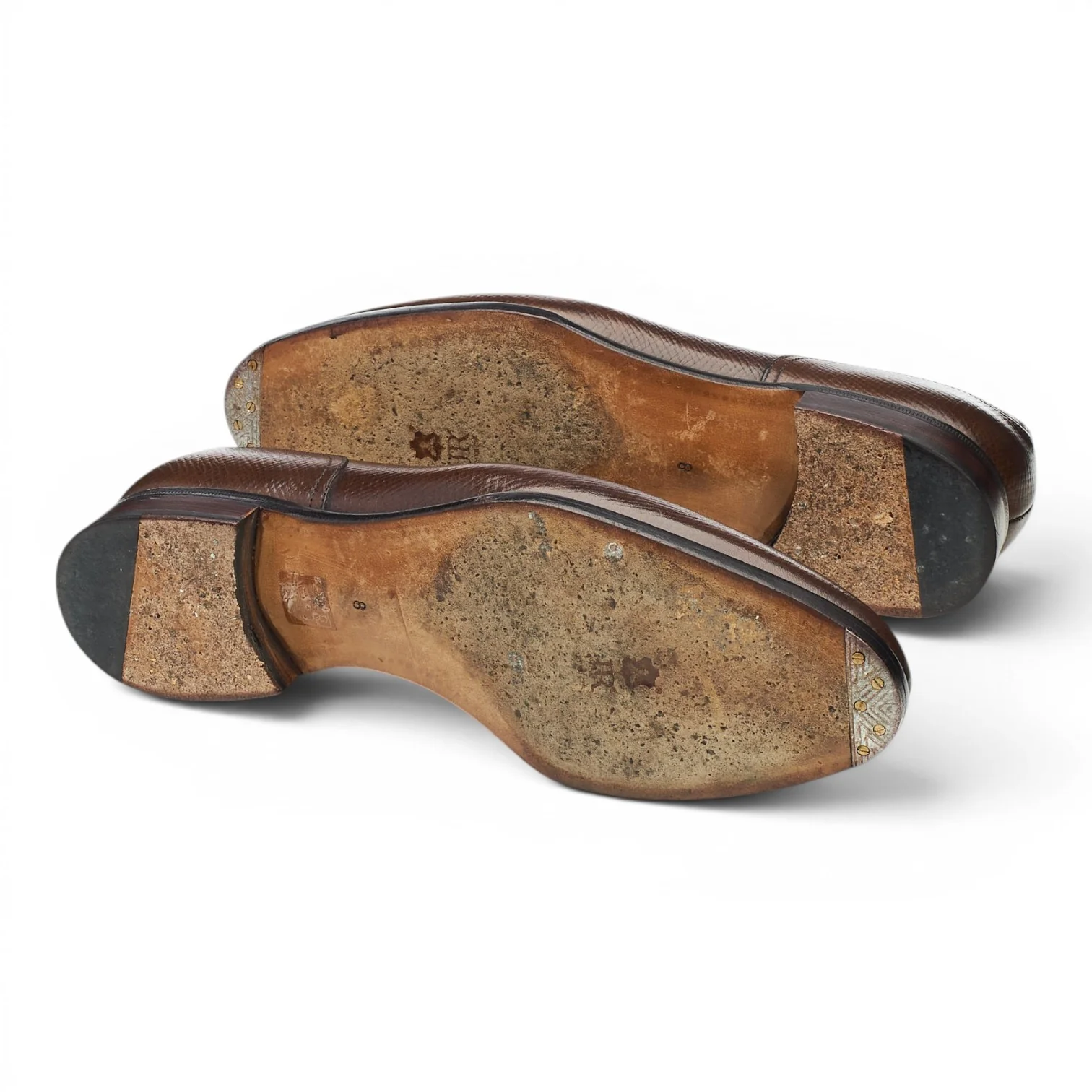 '135 Artista' Dark Brown Grain Leather Split Toe Derby UK 8 F - Image 6