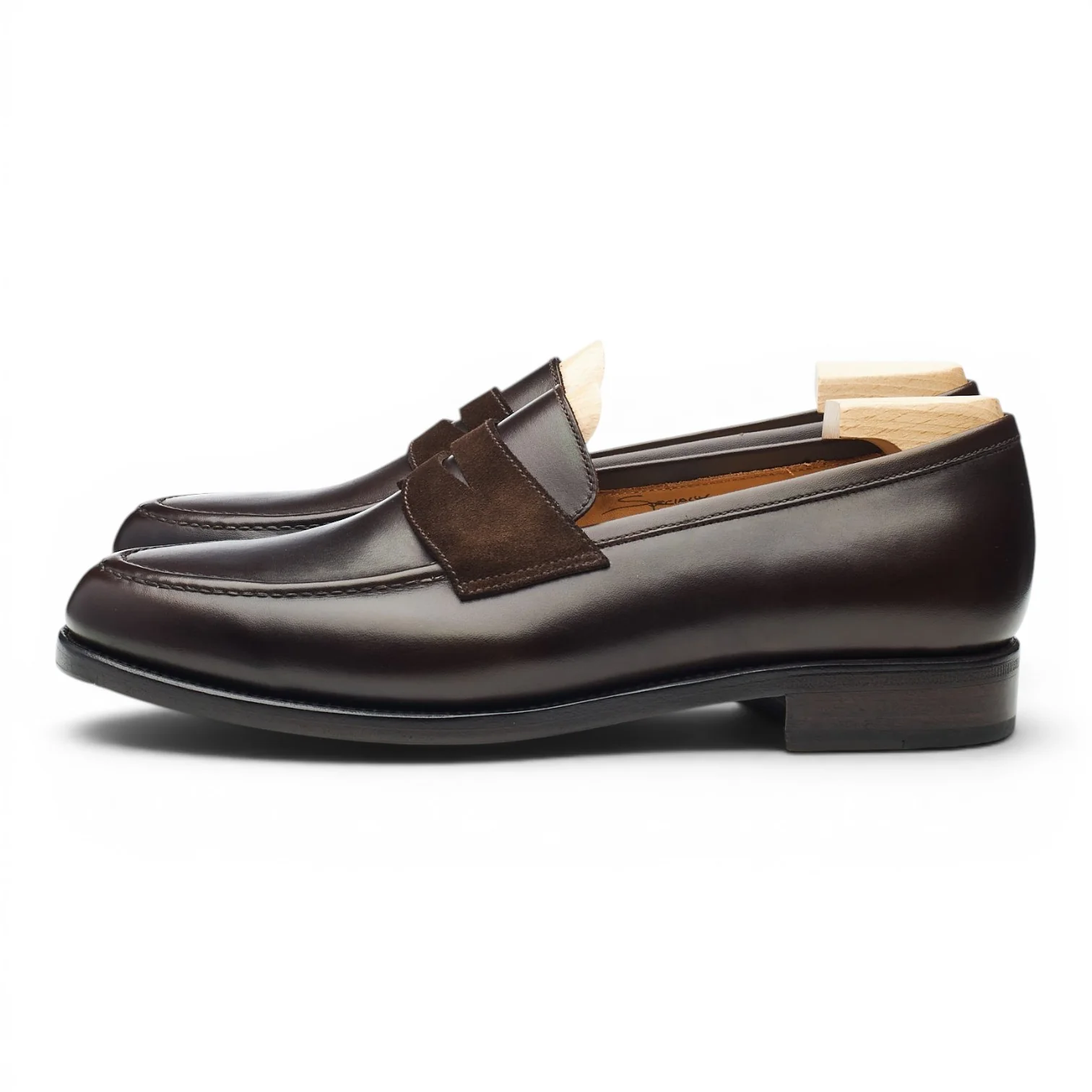 MTO 'Wayne 718' Dark Brown Leather Loafers UK 6.5 F - Image 3