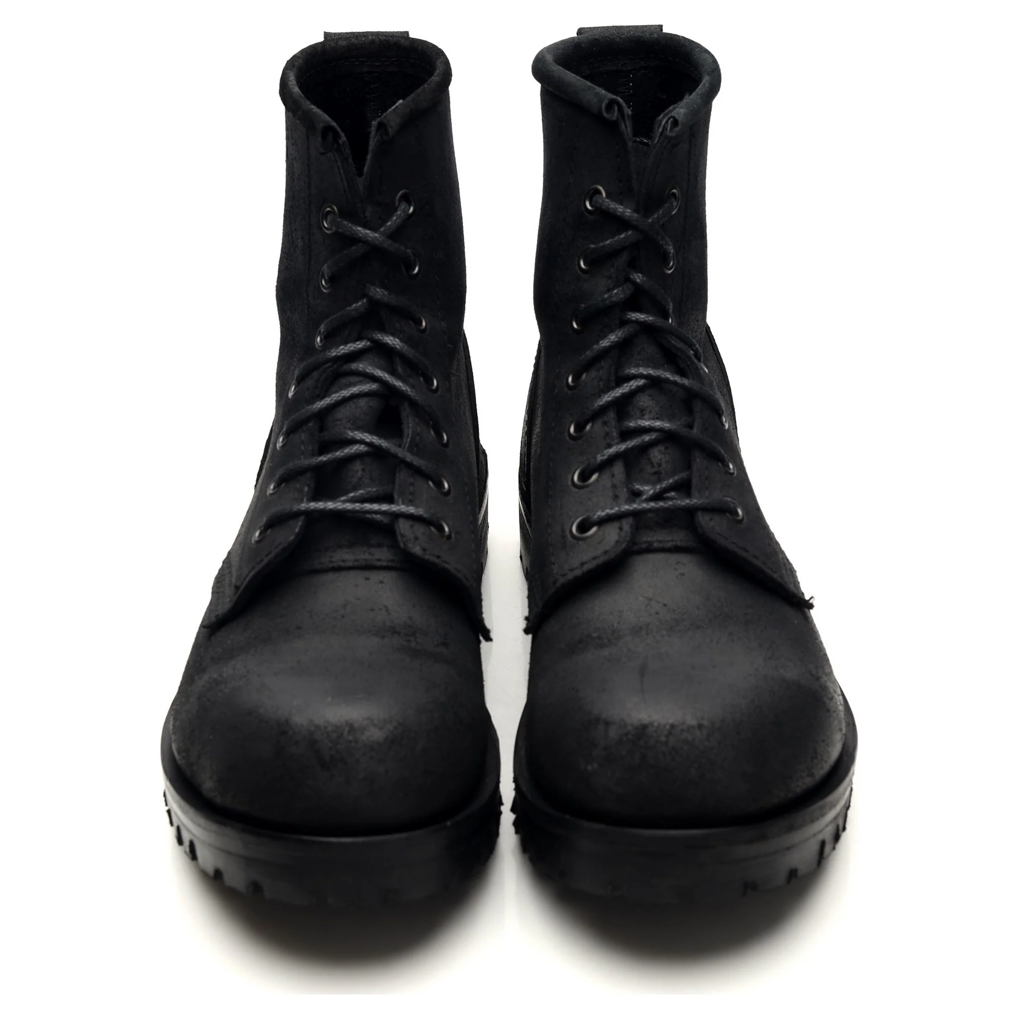 MTO Black Rough Out Suede Field Boots UK 7 - Image 2