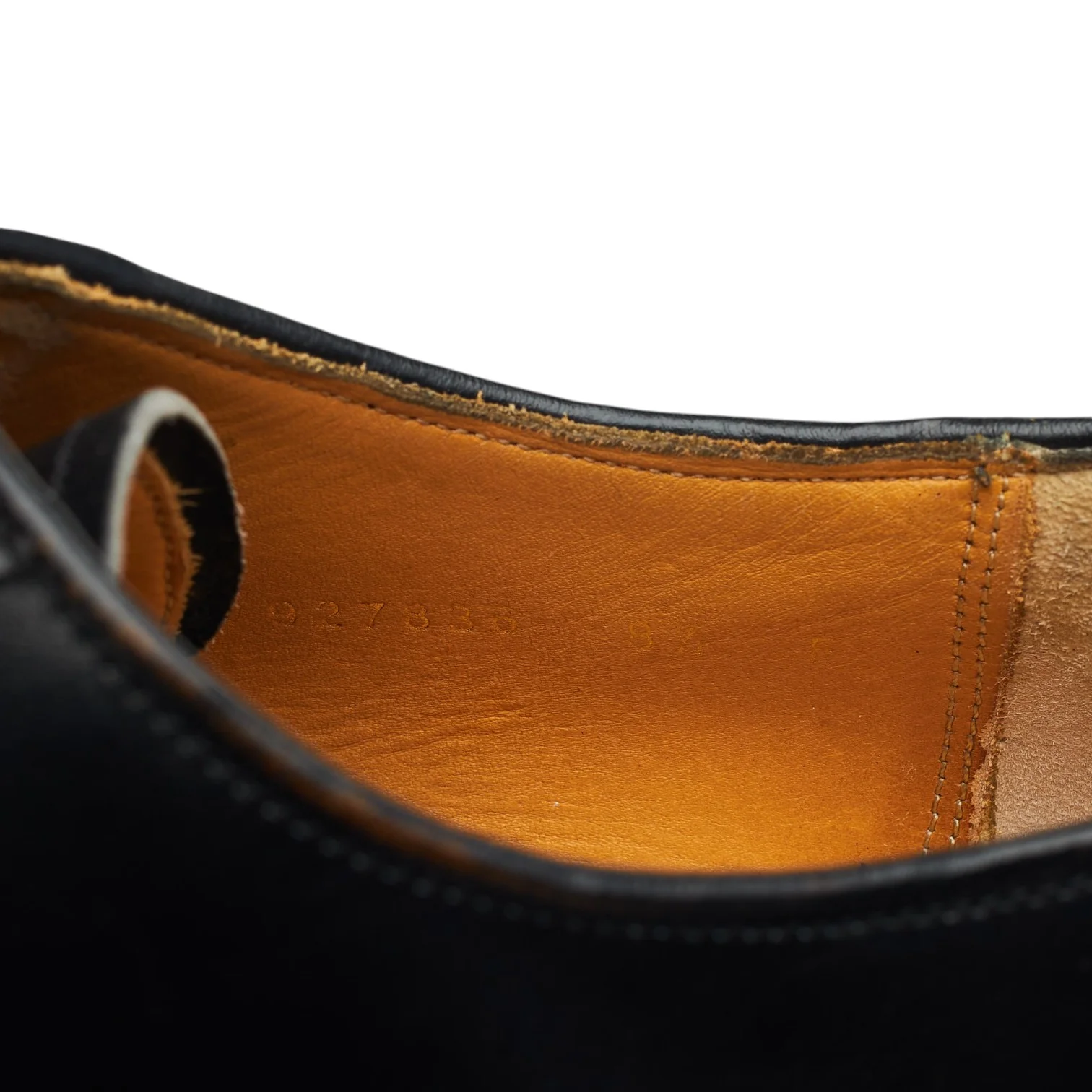 'Nairn' Black Leather Derby UK 8.5 F - Image 7