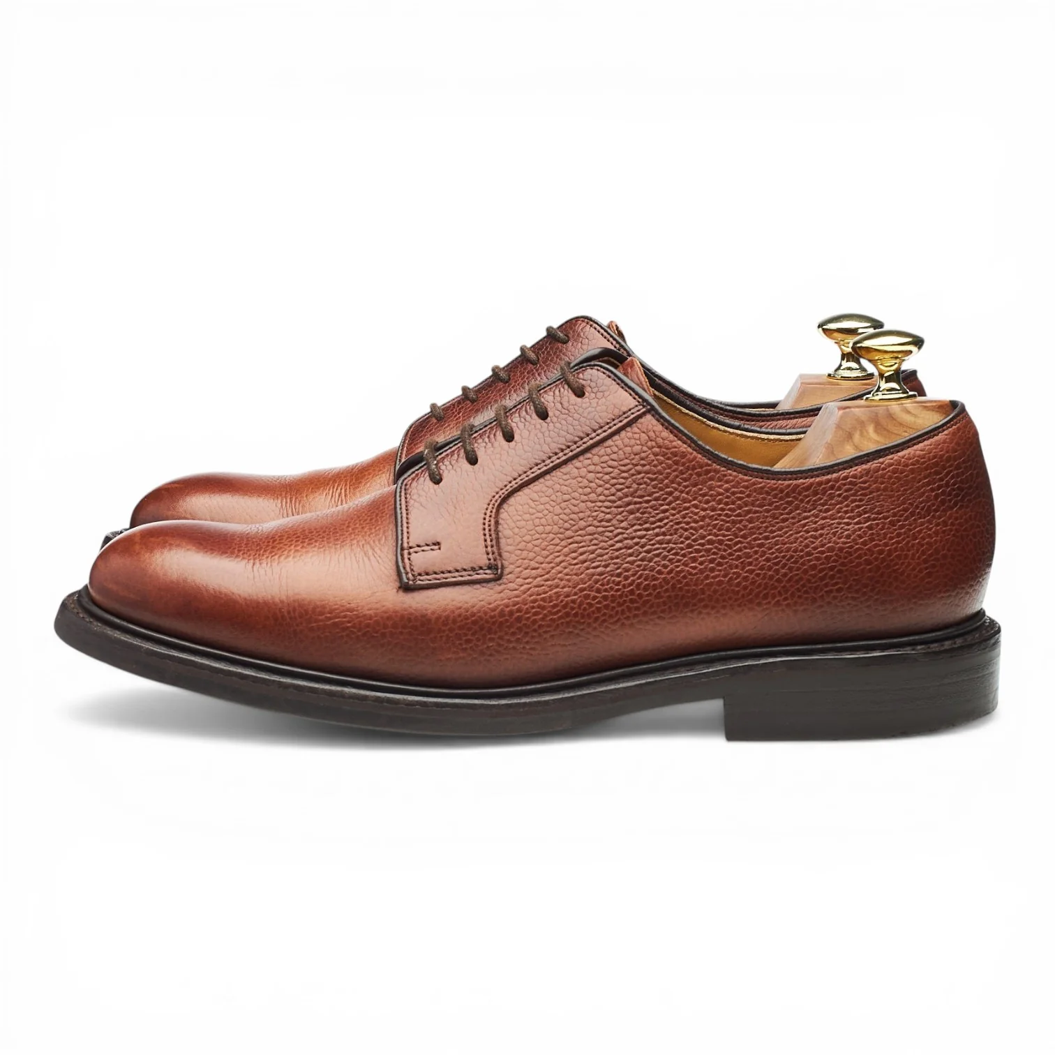 'Nairn' Brown Grain Leather Derby UK 7 F - Image 3