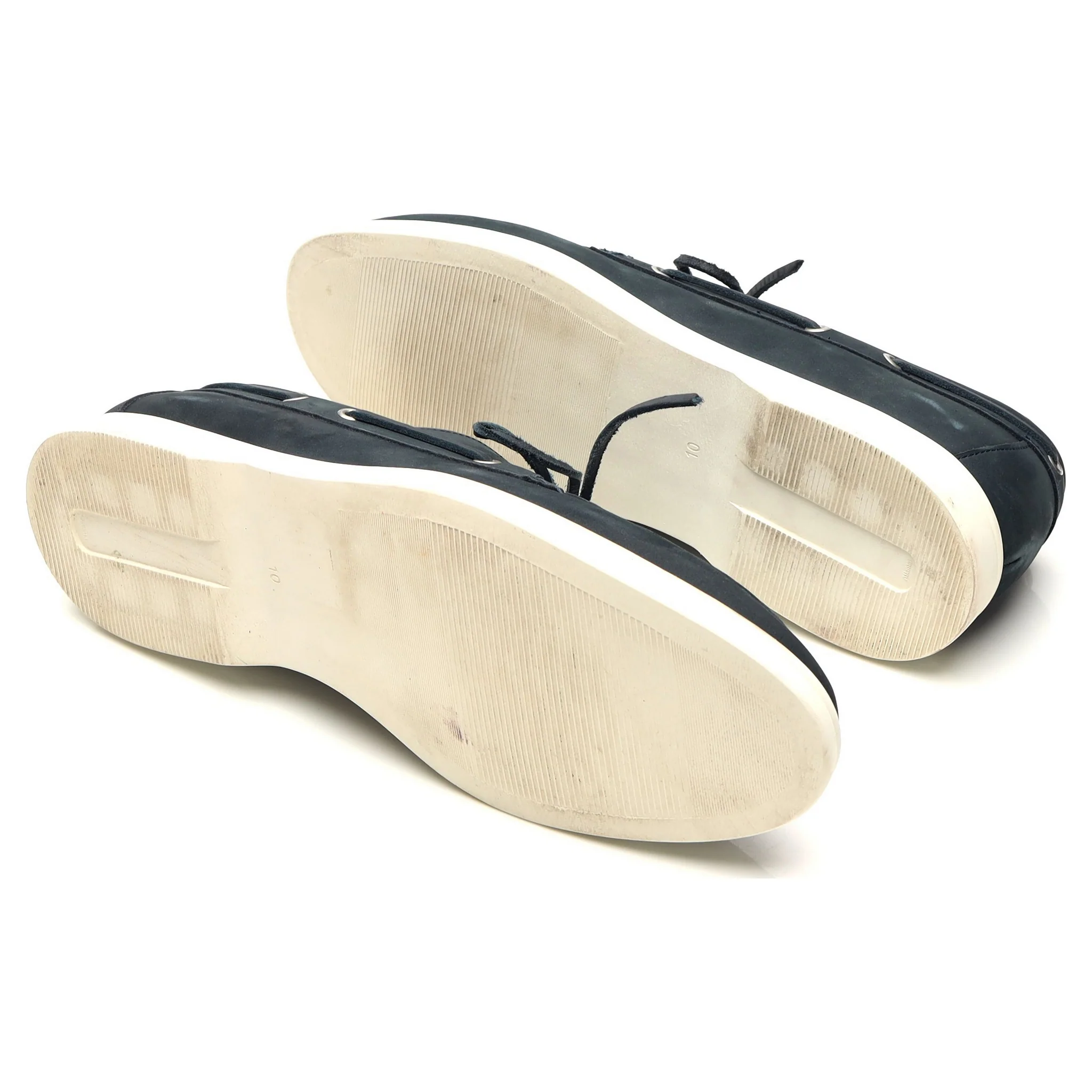 Navy Blue Nubuck Boat Shoes Derby UK 10 - Image 5