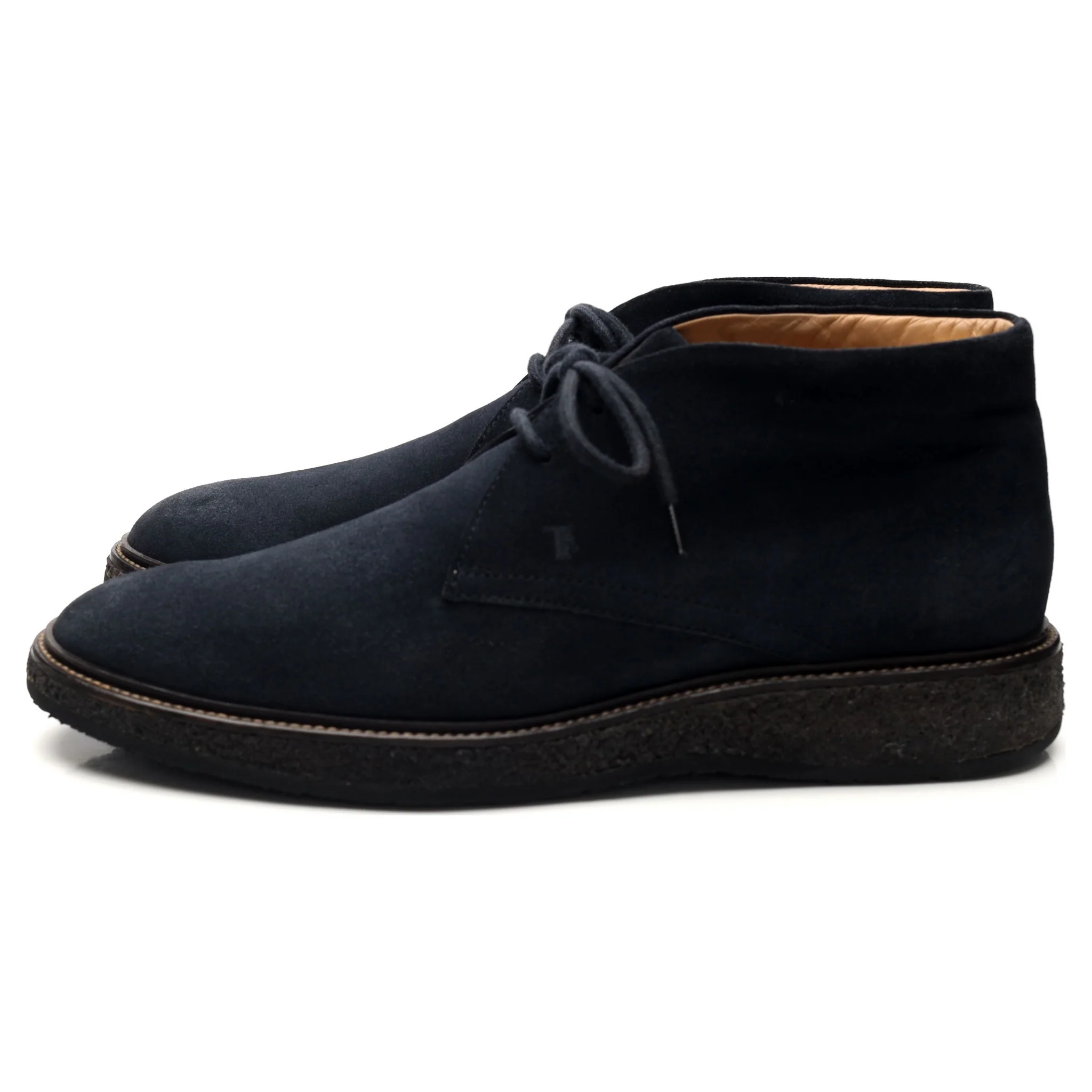 Navy Blue Suede Chukka Boots UK 9 - Image 3