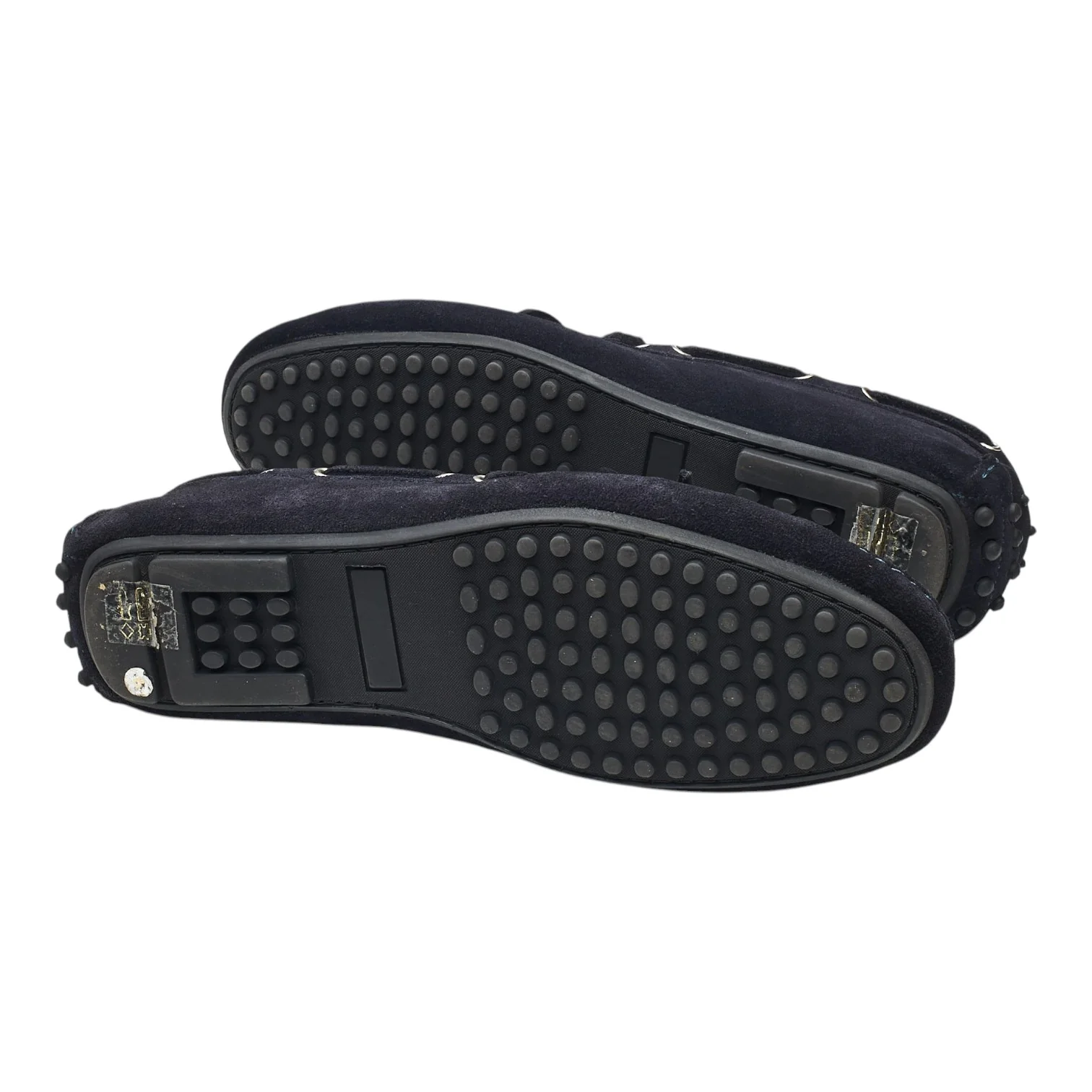 Navy Blue Suede Driving Loafers UK 8 - Image 5