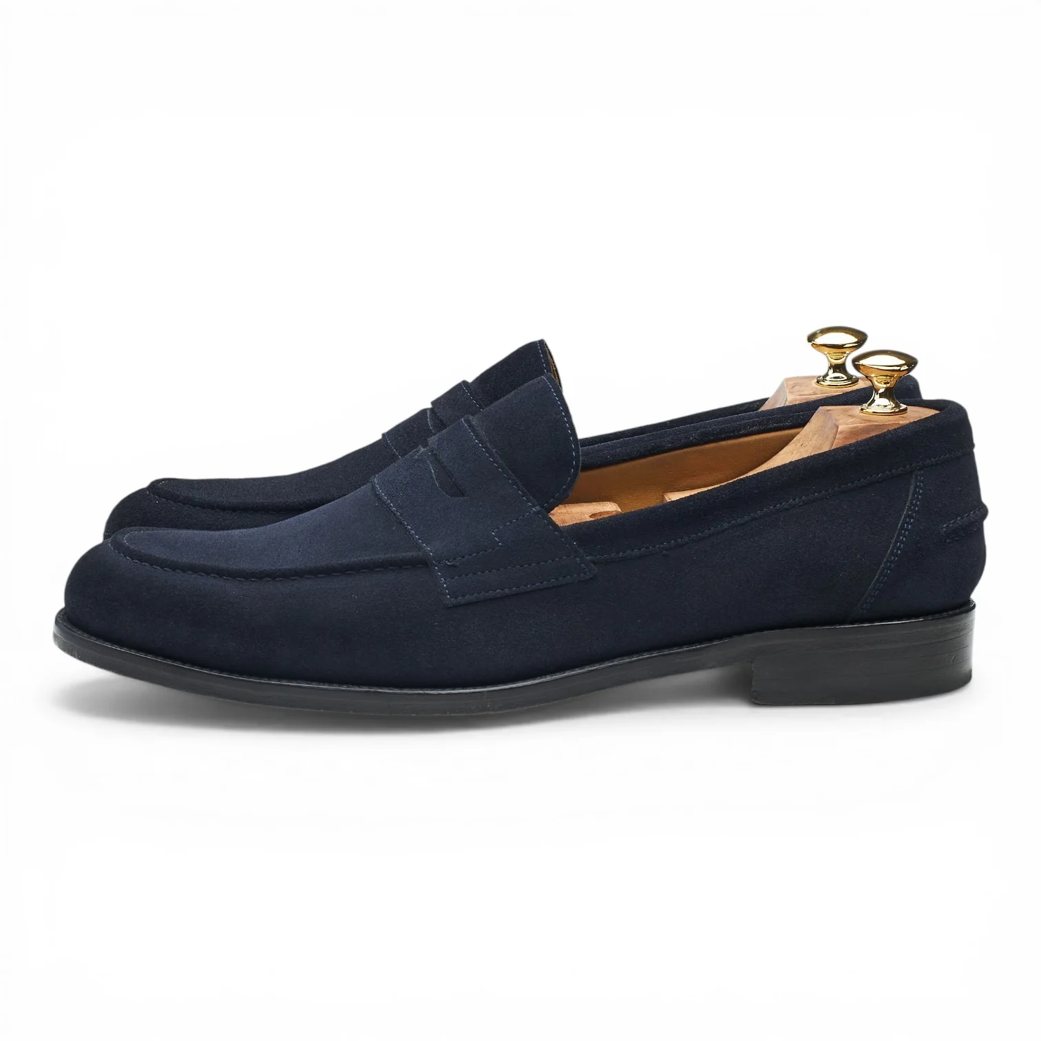 'Avon' Navy Blue Suede Loafers UK 11.5 - Image 3