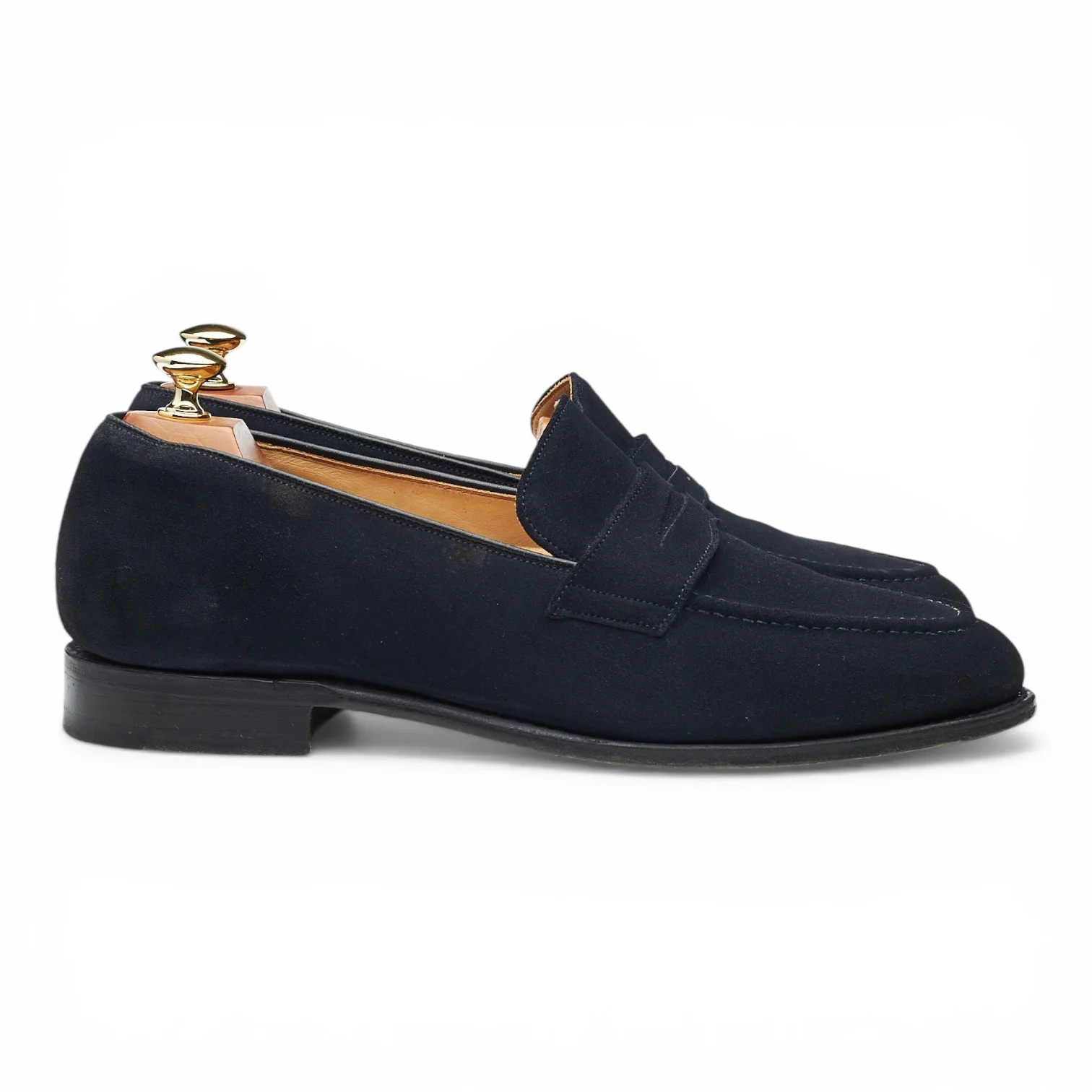 'Netton' Navy Blue Suede Loafers UK 9.5 F