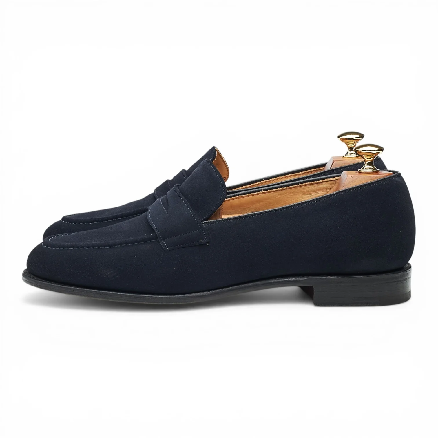 'Netton' Navy Blue Suede Loafers UK 9.5 F - Image 3