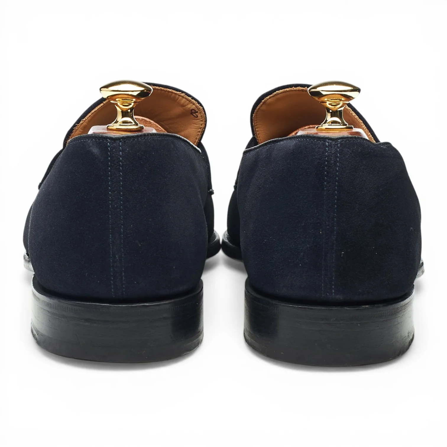 'Netton' Navy Blue Suede Loafers UK 9.5 F - Image 4