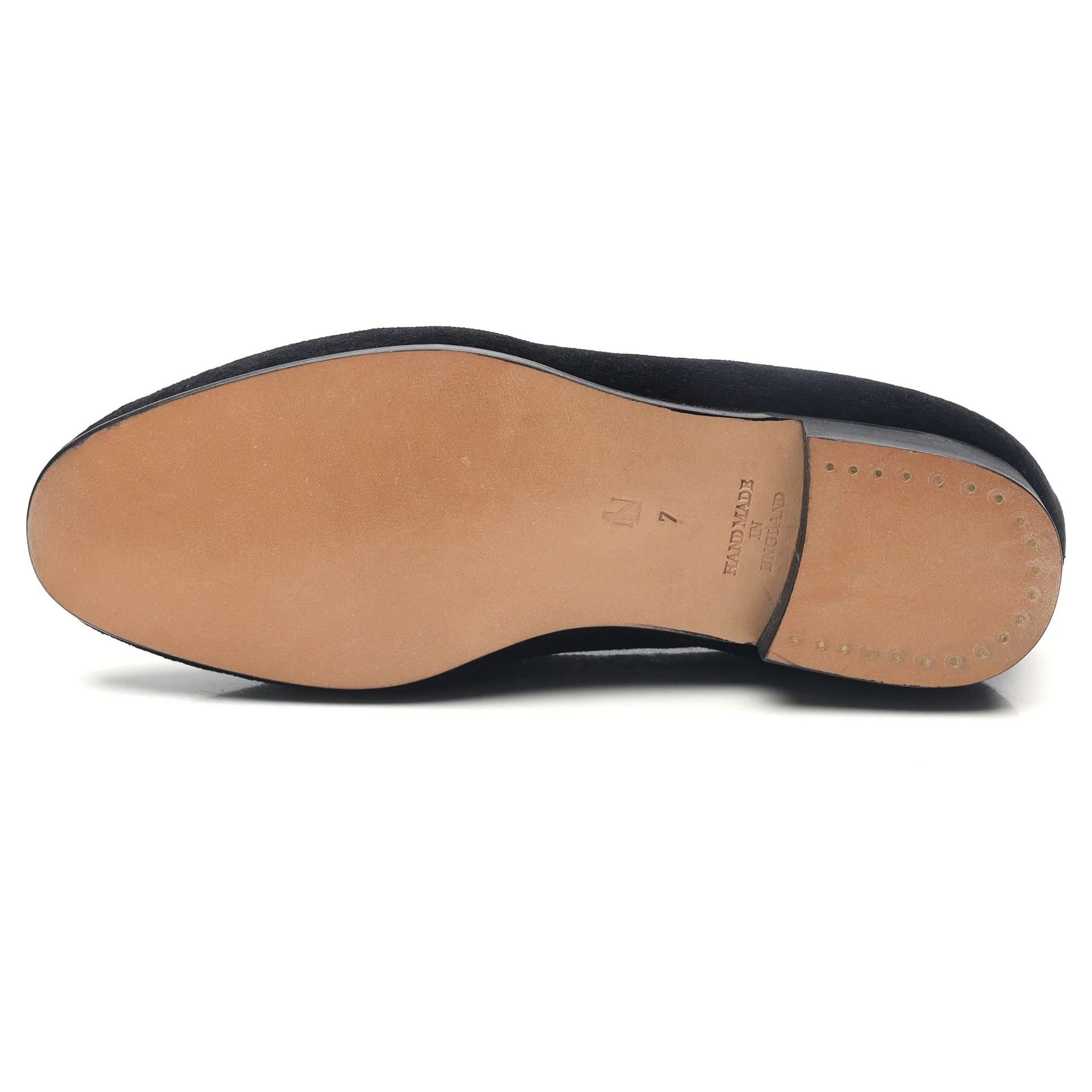 'Albert' Black Velvet Slippers UK 7 - Image 10