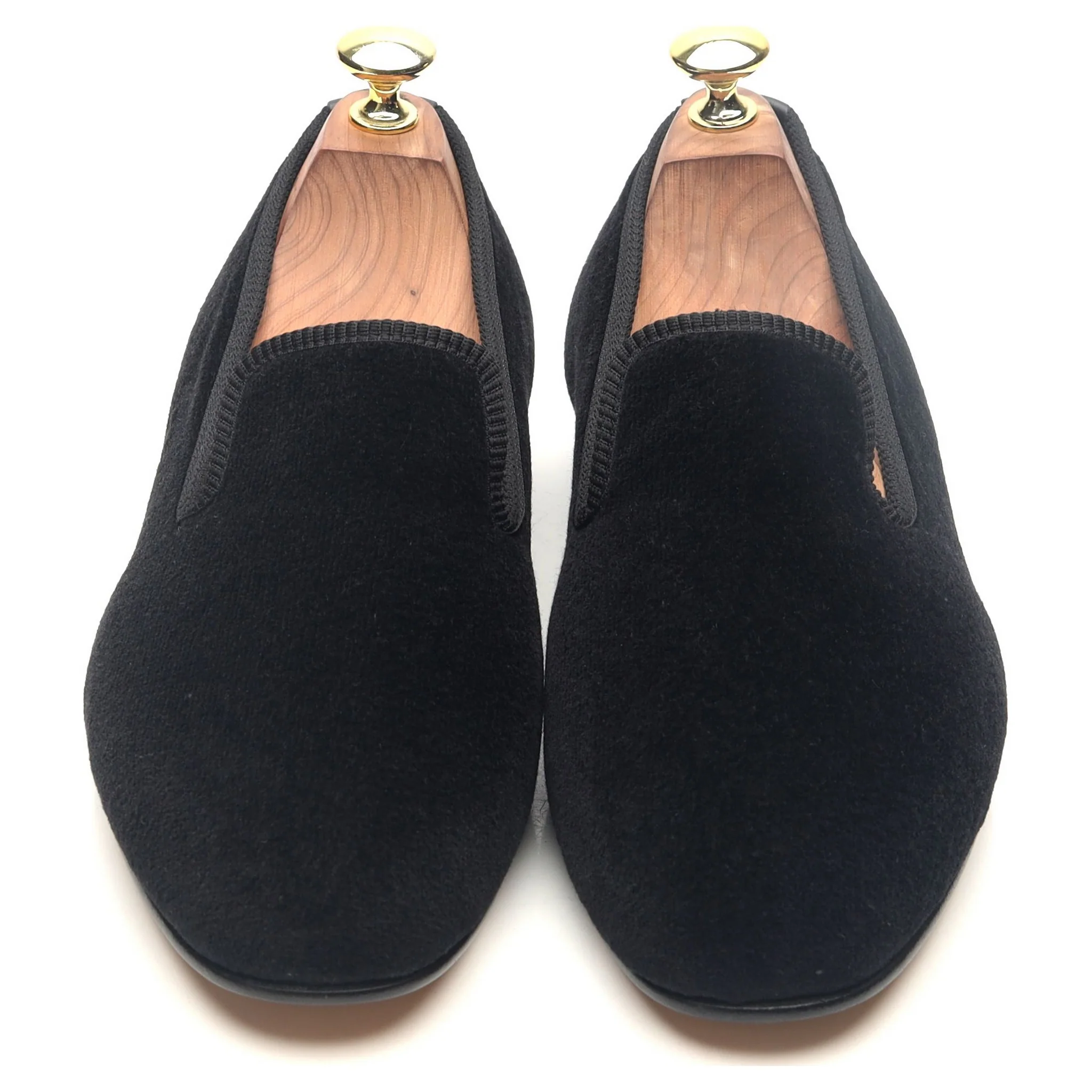 'Albert' Black Velvet Slippers UK 7 - Image 9